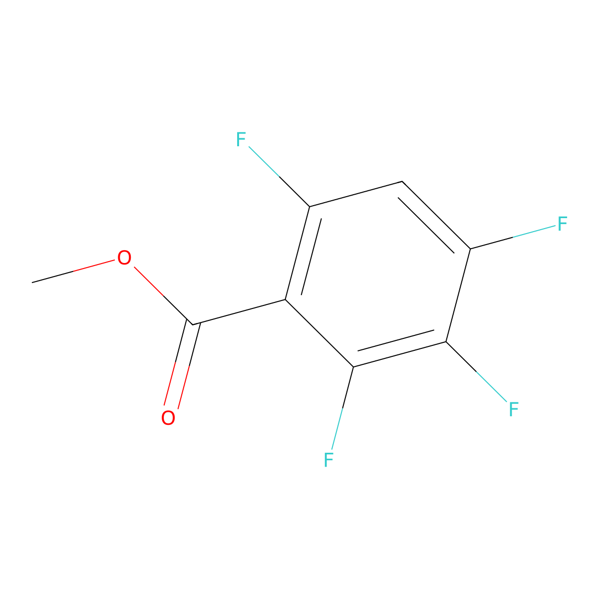 Methyl 2,3,4,6-tetrafluorobenzoate molecular structure, CAS 53001-68-6