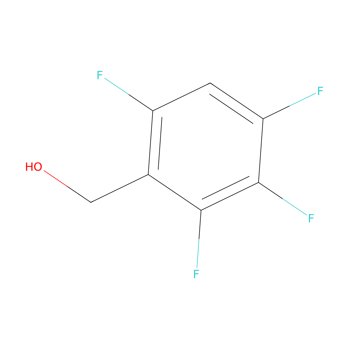 (2,3,4,6-Tetrafluorophenyl)methanol molecular structure, CAS 53001-70-0