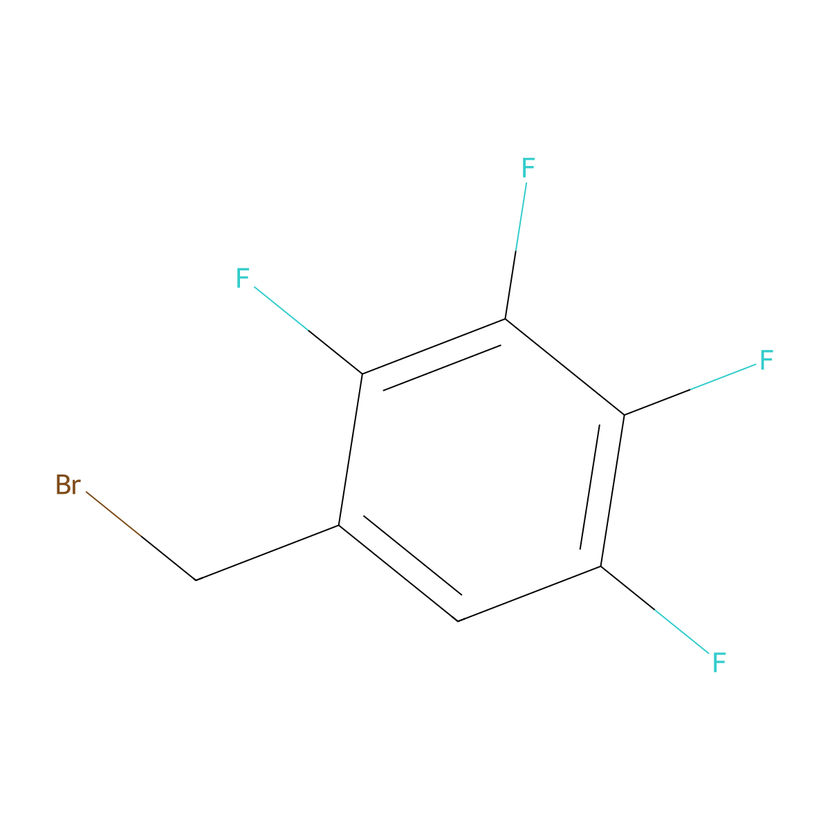 2,3,4,5-Tetrafluorobenzyl Bromide molecular structure, CAS 53001-71-1