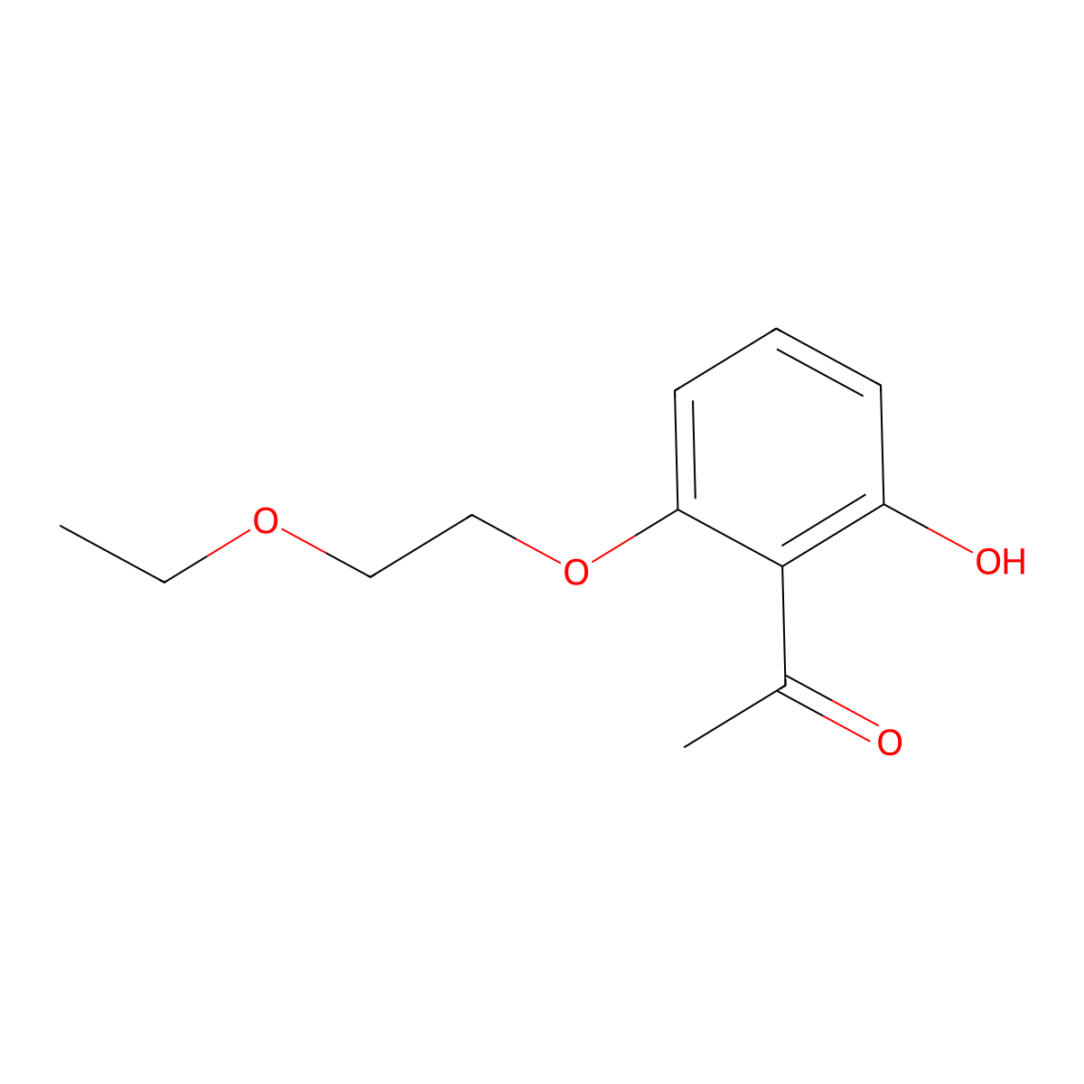 1-[2-(2-Ethoxyethoxy)-6-hydroxyphenyl]ethan-1-one molecular structure, CAS 53002-66-7
