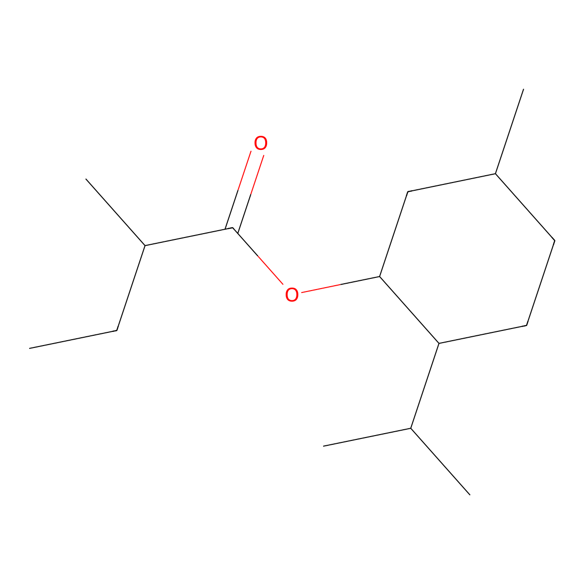 Validol molecular structure, CAS 53004-93-6