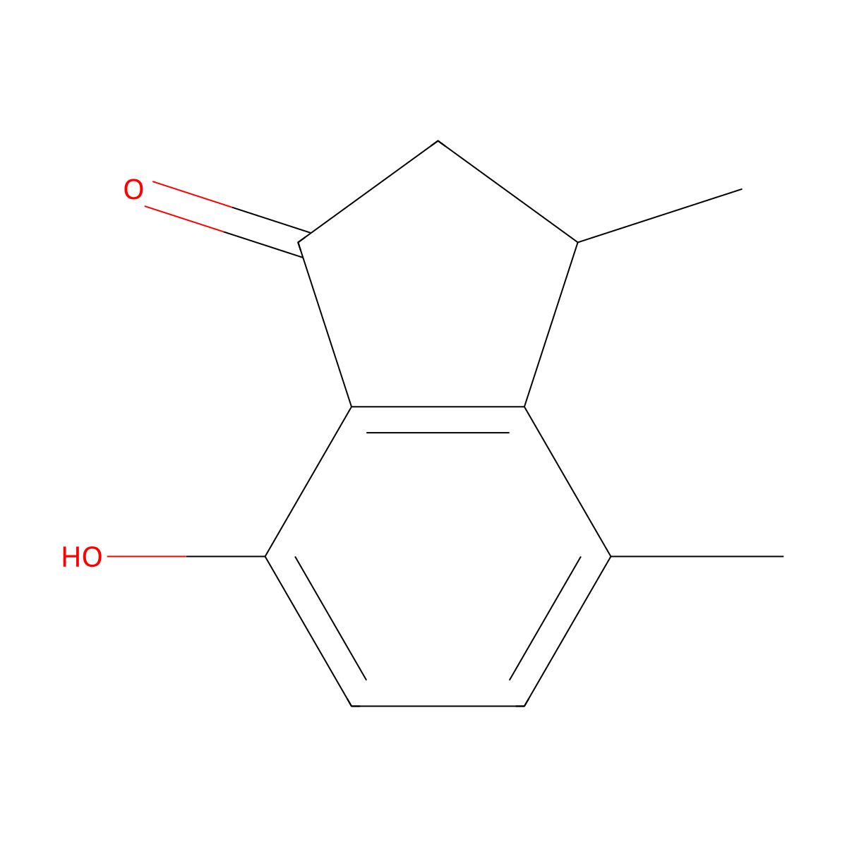 7-Hydroxy-3,4-dimethylindan-1-one molecular structure, CAS 53005-72-4