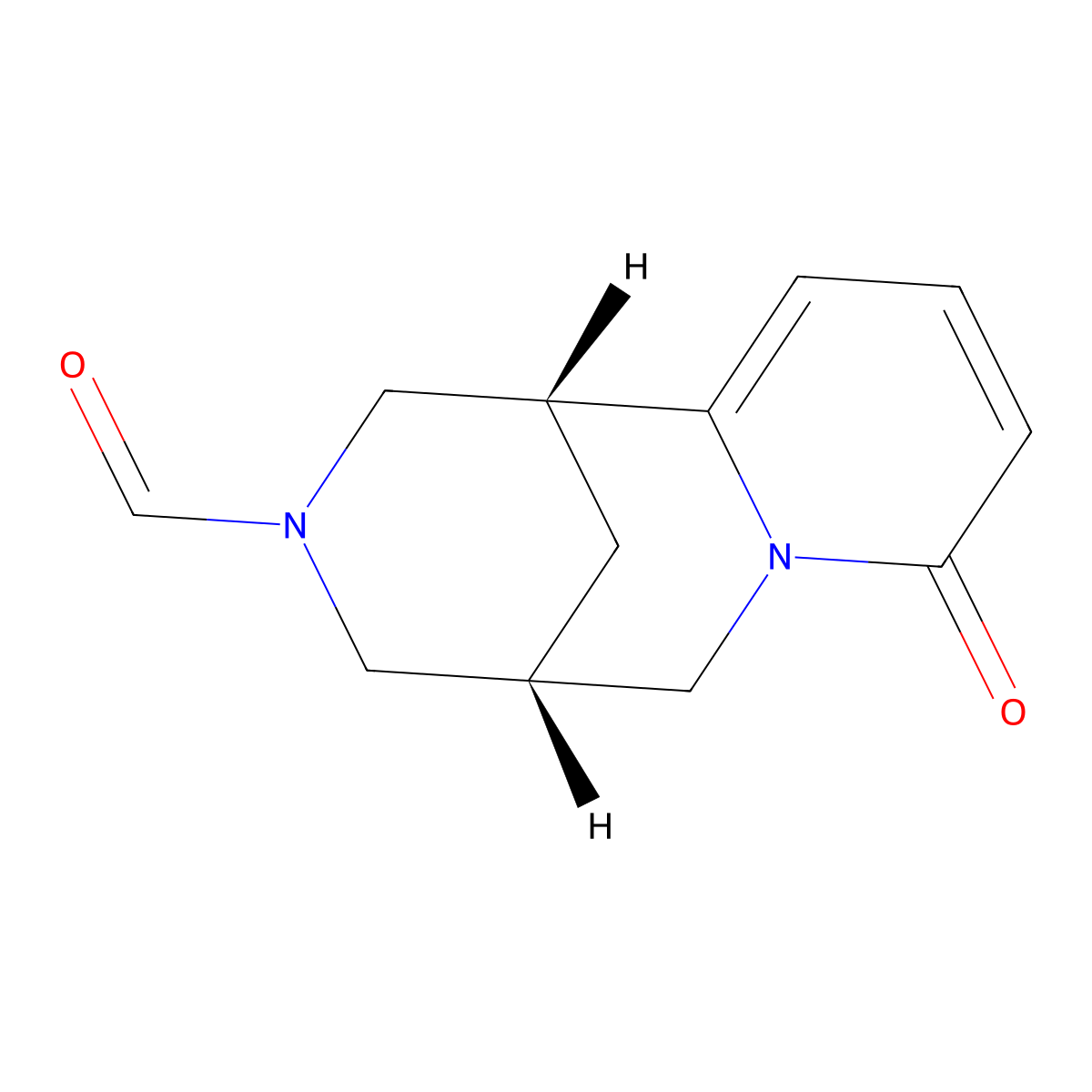 N-Formylcytisine molecular structure, CAS 53007-06-0