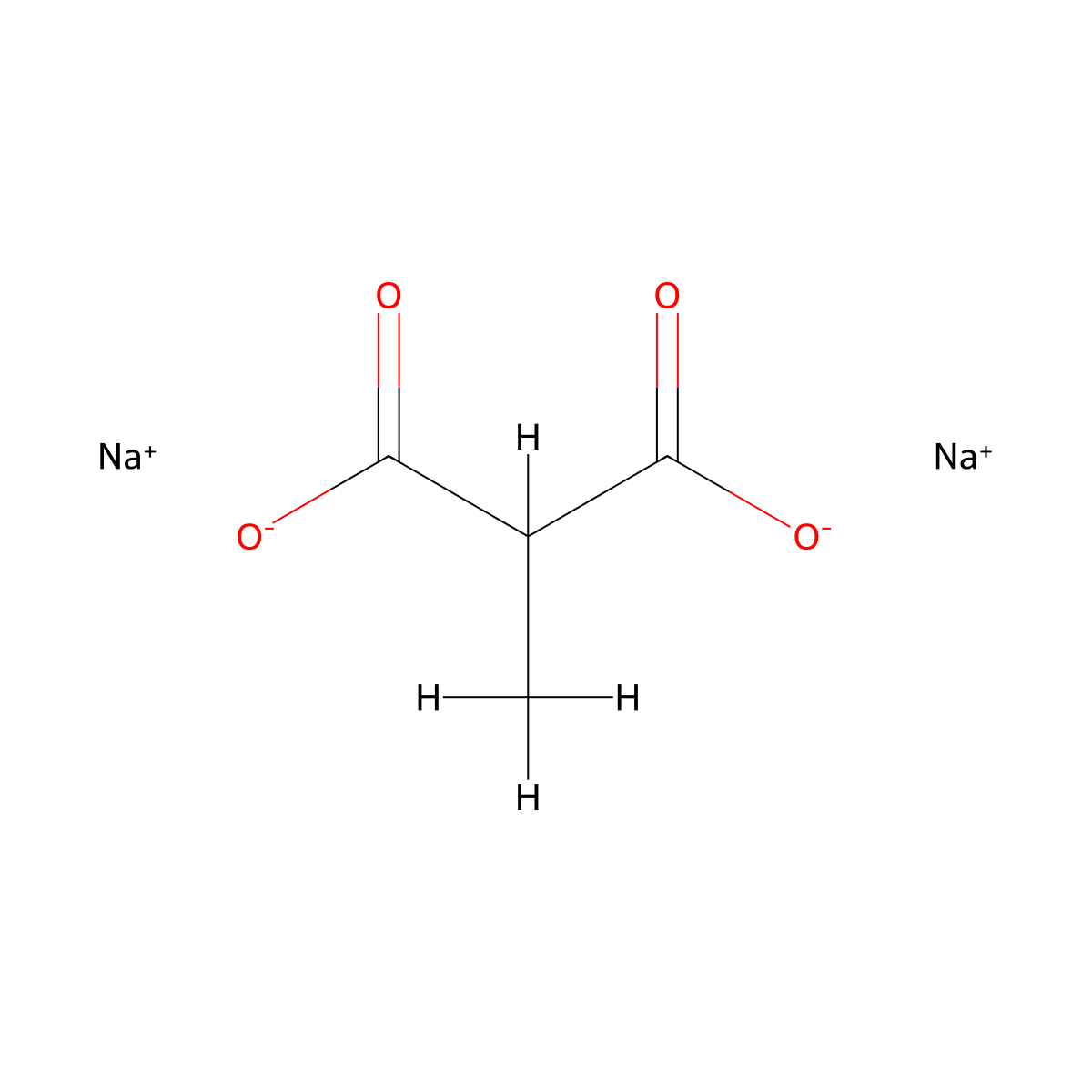 Sodium 2-methylmalonate molecular structure, CAS 53007-37-7