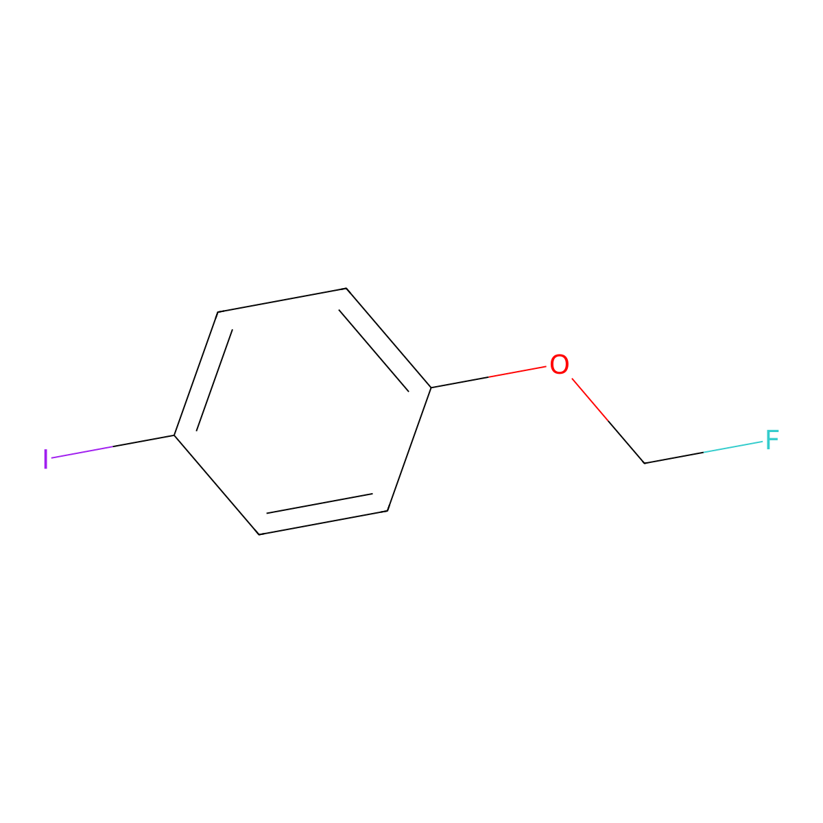 1-(Fluoromethoxy)-4-iodobenzene molecular structure, CAS 530080-18-3