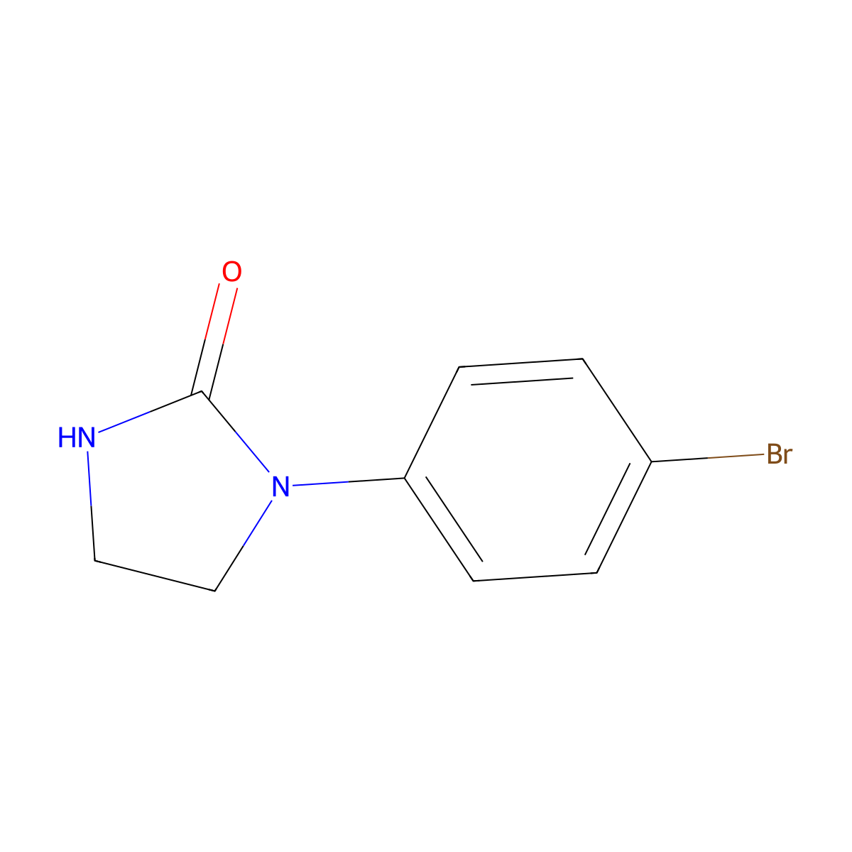 1-(4-Bromophenyl)imidazolidin-2-one molecular structure, CAS 530081-14-2
