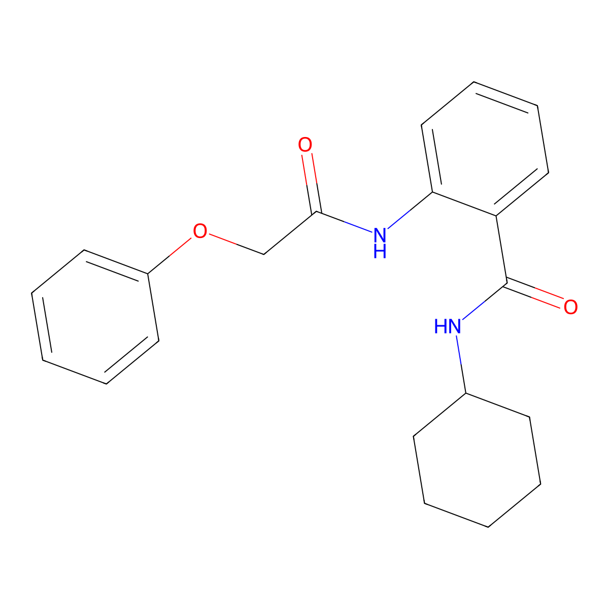 N-cyclohexyl-2-[(2-phenoxyacetyl)amino]benzamide molecular structure, CAS 530094-84-9