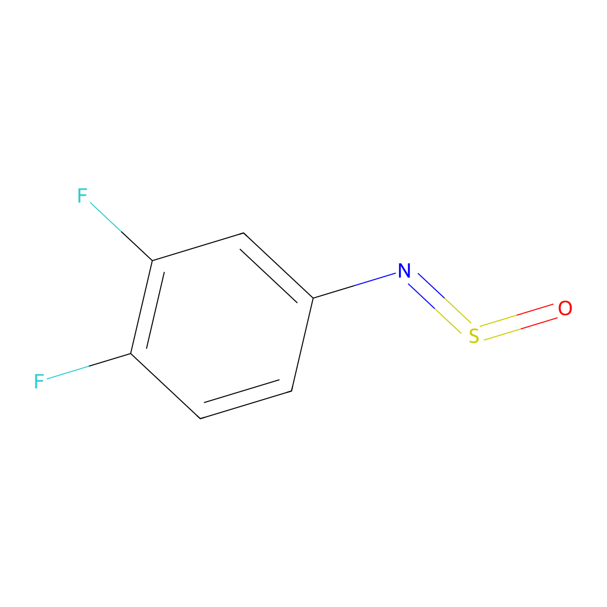 1,2-Difluoro-4-(sulfinylamino)benzene molecular structure, CAS 530102-74-0