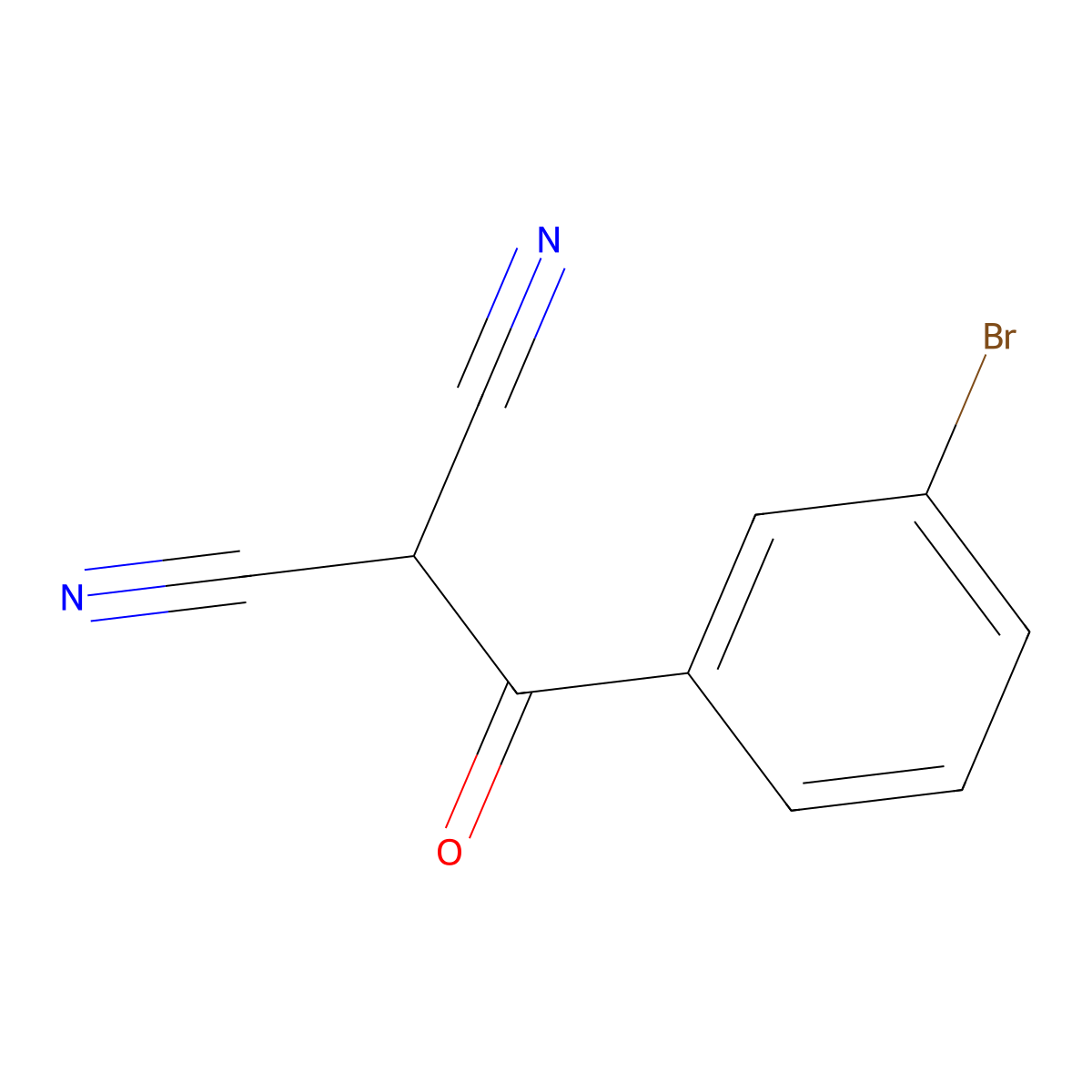 2-(3-Bromobenzoyl)propanedinitrile molecular structure, CAS 530110-97-5