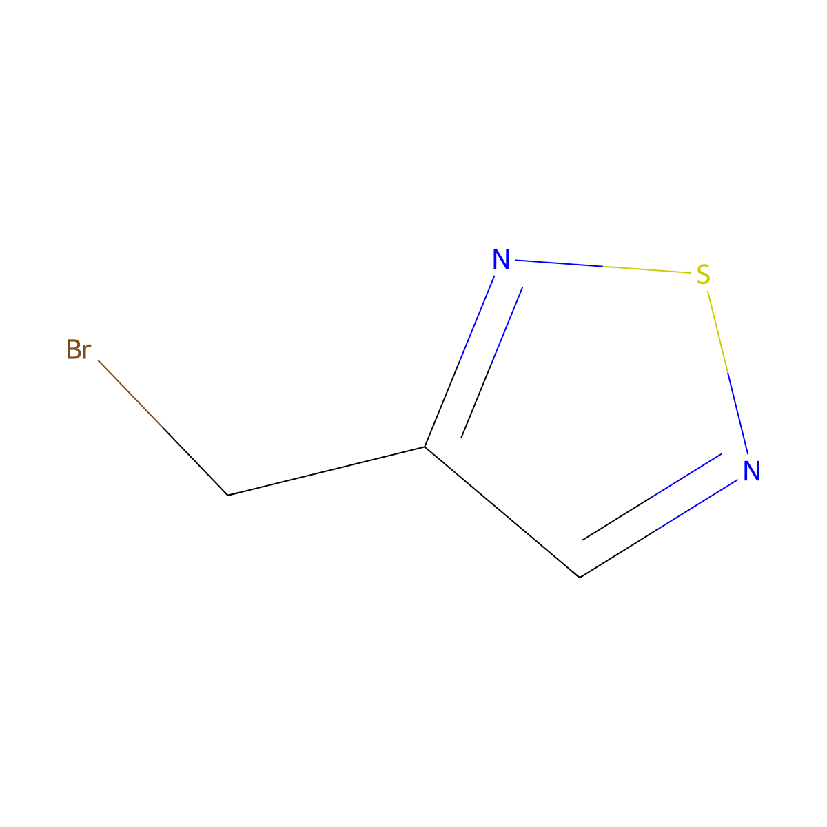 3-(Bromomethyl)-1,2,5-thiadiazole molecular structure, CAS 53012-70-7
