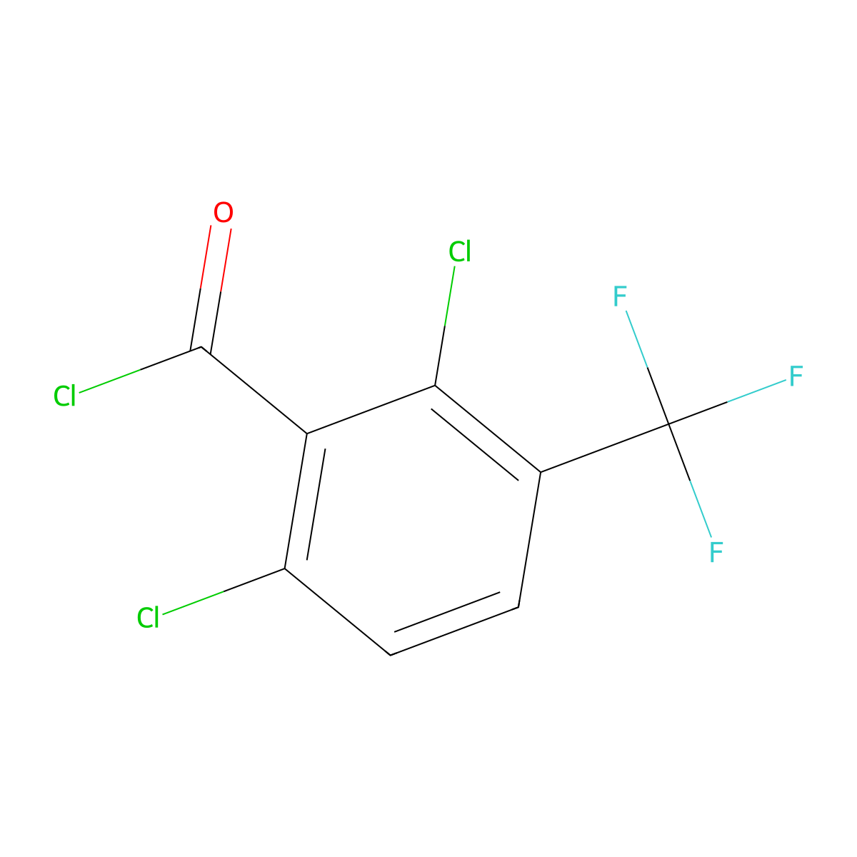 2,6-Dichloro-3-(trifluoromethyl)benzoyl chloride molecular structure, CAS 53012-82-1
