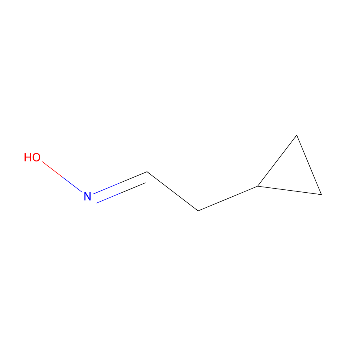 Cyclopropylacetaldehyde oxime molecular structure, CAS 530133-49-4