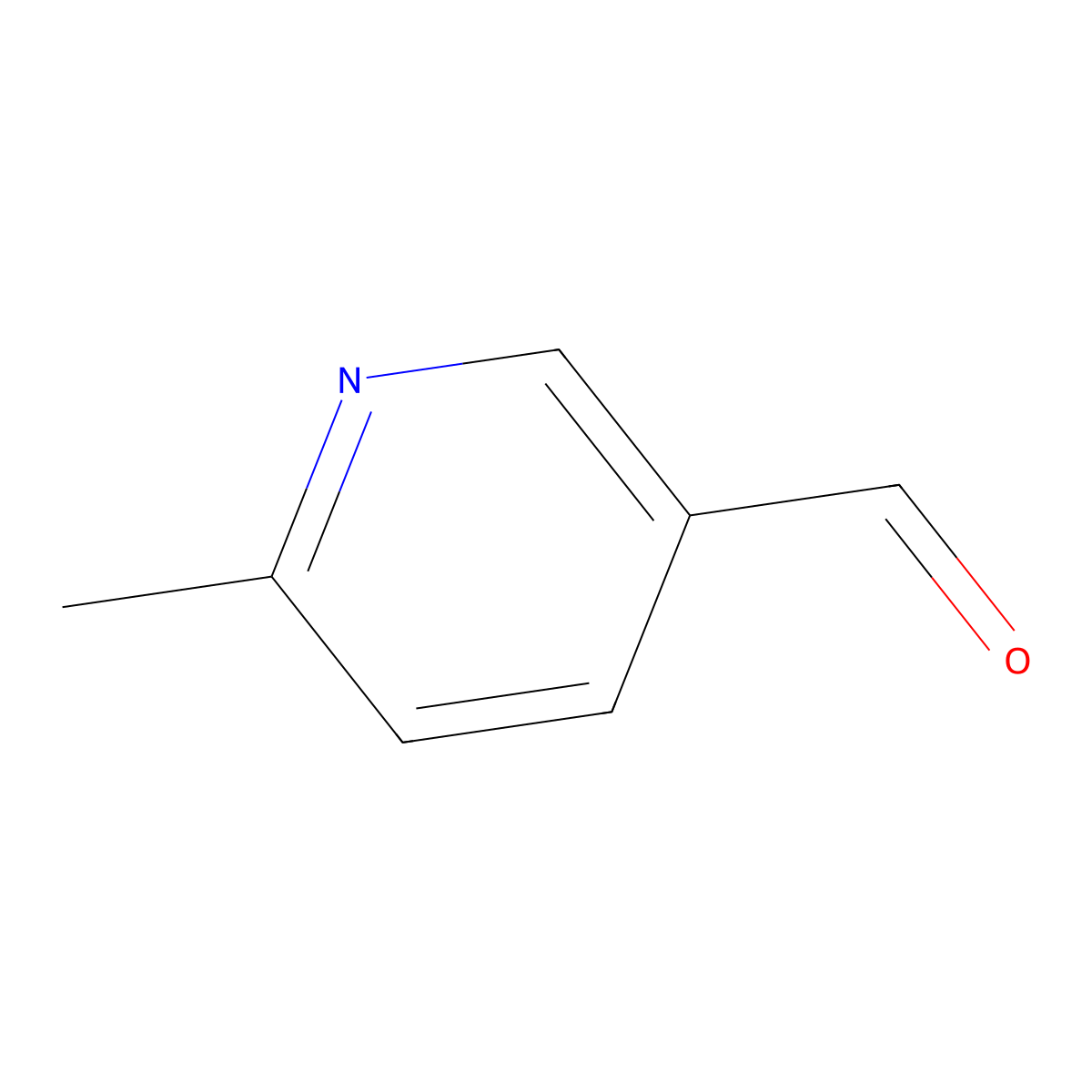 6-Methyl-3-pyridinecarboxaldehyde molecular structure, CAS 53014-84-9