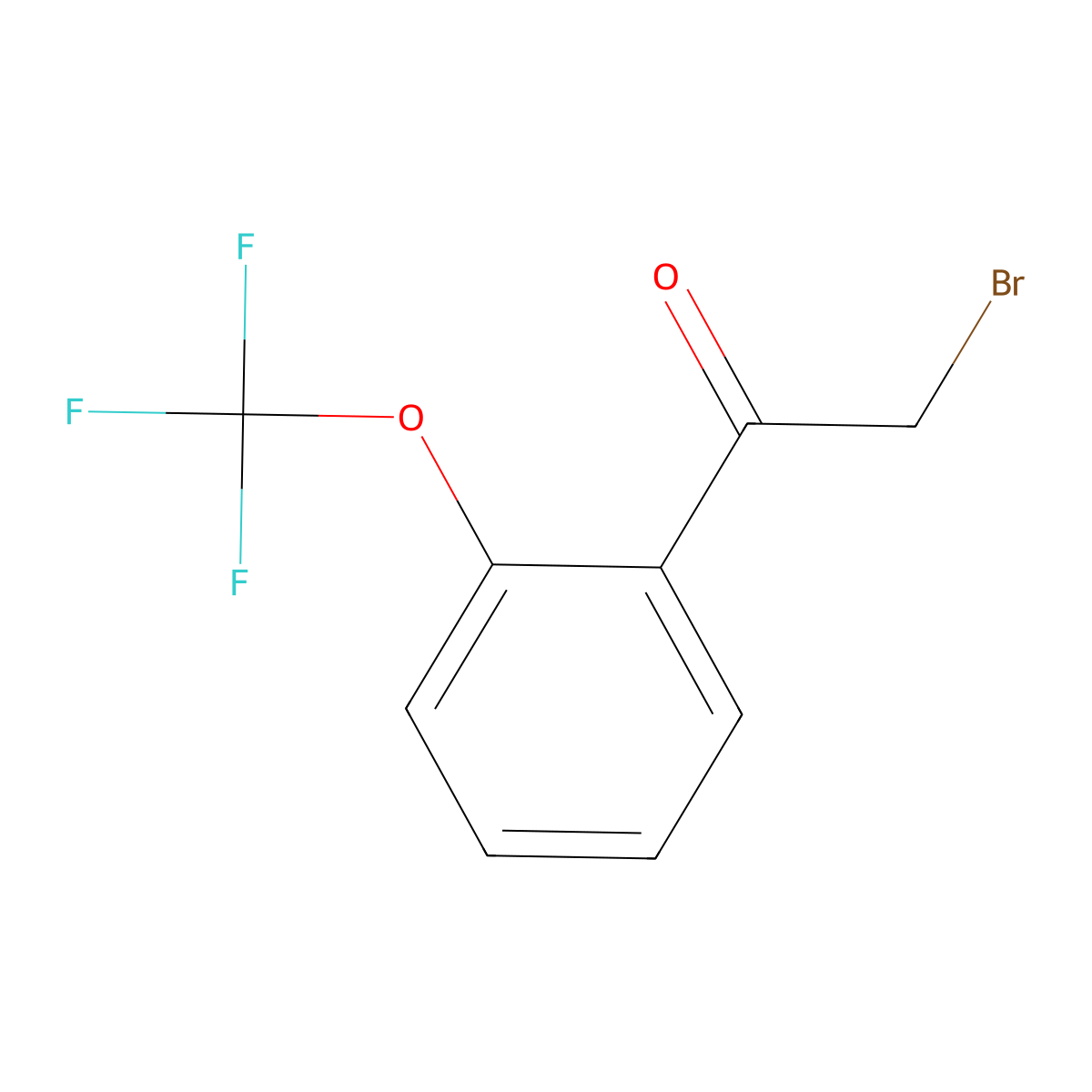 2-(Trifluoromethoxy)phenacyl bromide molecular structure, CAS 530141-40-3