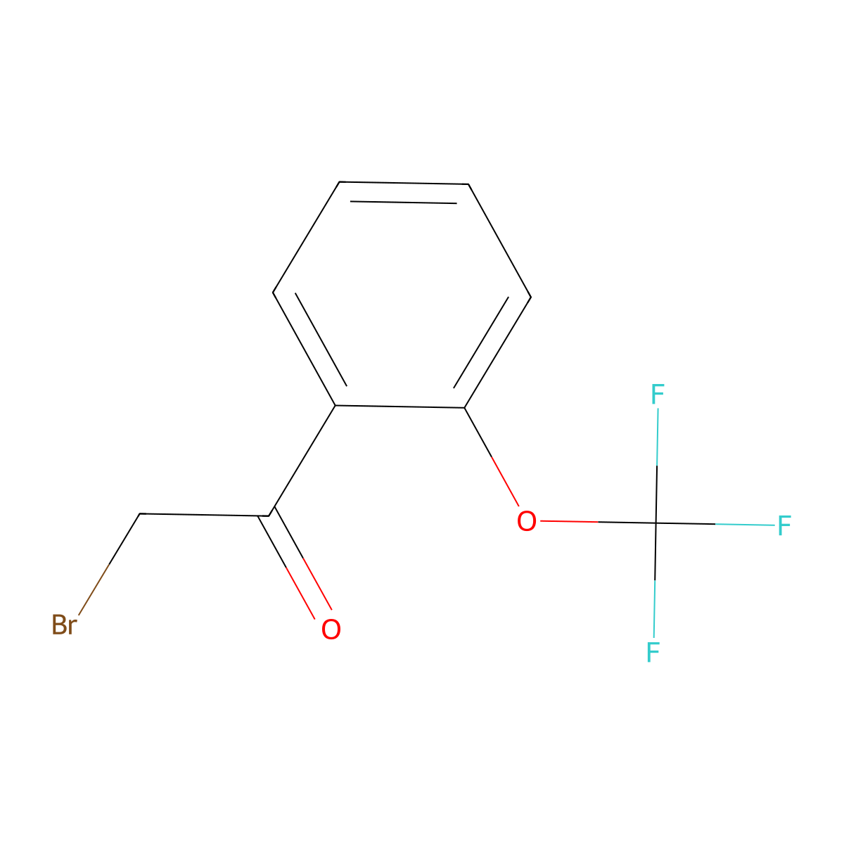 2-(Trifluoromethoxy)phenacyl bromide molecular structure, CAS 530141-40-3
