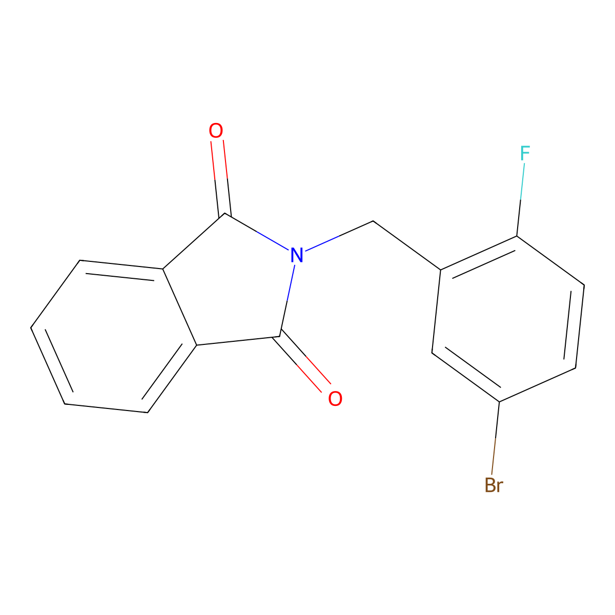 N-(5-Bromo-2-fluorobenzyl)phthalimide molecular structure, CAS 530141-44-7