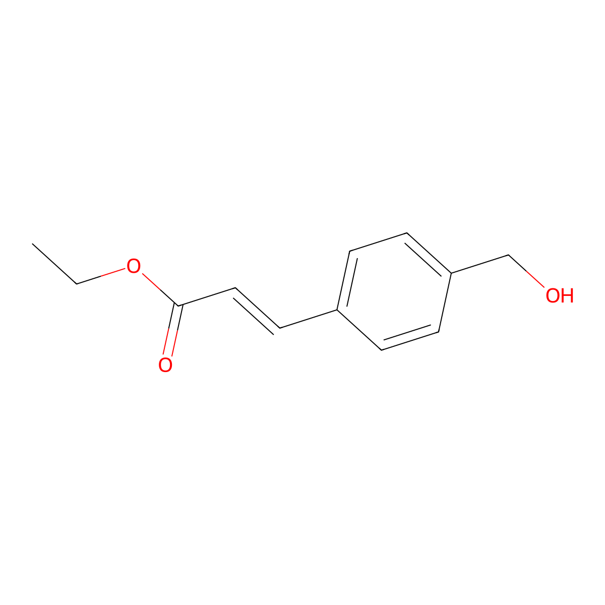ethyl (E)-3-(4-(hydroxymethyl)phenyl)acrylate molecular structure, CAS 530145-11-0