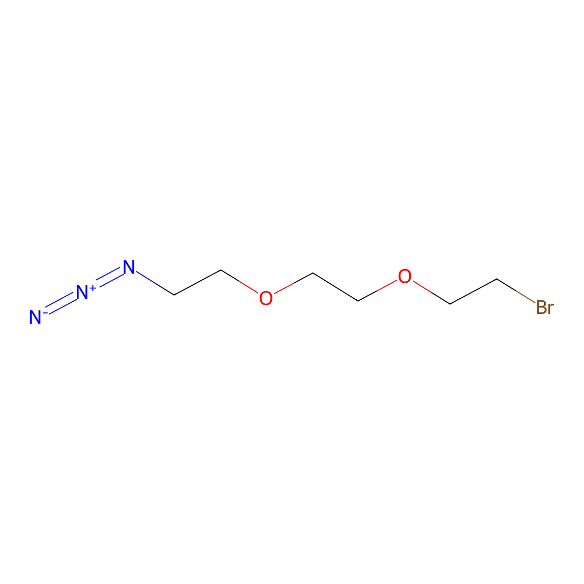 Bromo-PEG2-azide molecular structure, CAS 530151-56-5