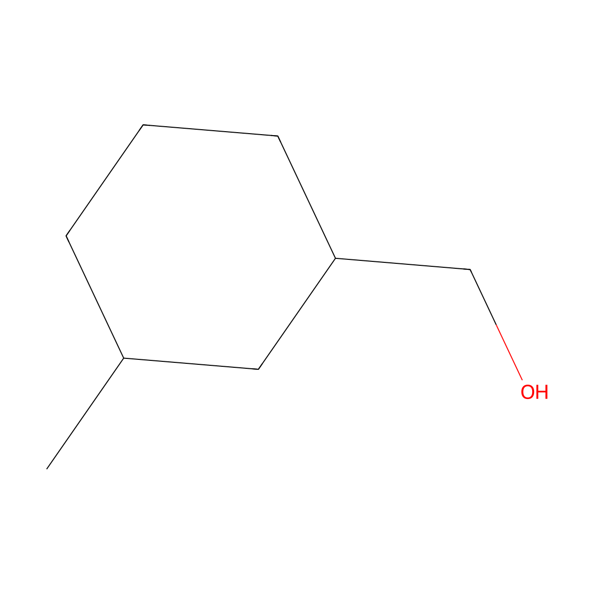 (3-Methylcyclohexyl)methanol molecular structure, CAS 53018-27-2