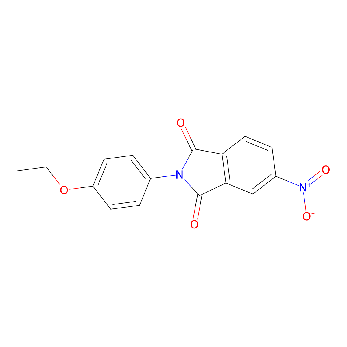 2-(4-Ethoxyphenyl)-5-nitro-1H-isoindole-1,3(2H)-dione molecular structure, CAS 5302-33-0