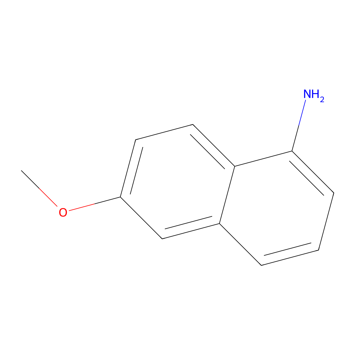6-Methoxynaphthalen-1-amine molecular structure, CAS 5302-77-2