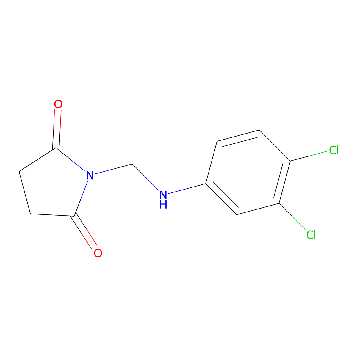 1-[(3,4-Dichloro-phenylamino)-methyl]-pyrrolidine-2,5-dione molecular structure, CAS 5303-32-2