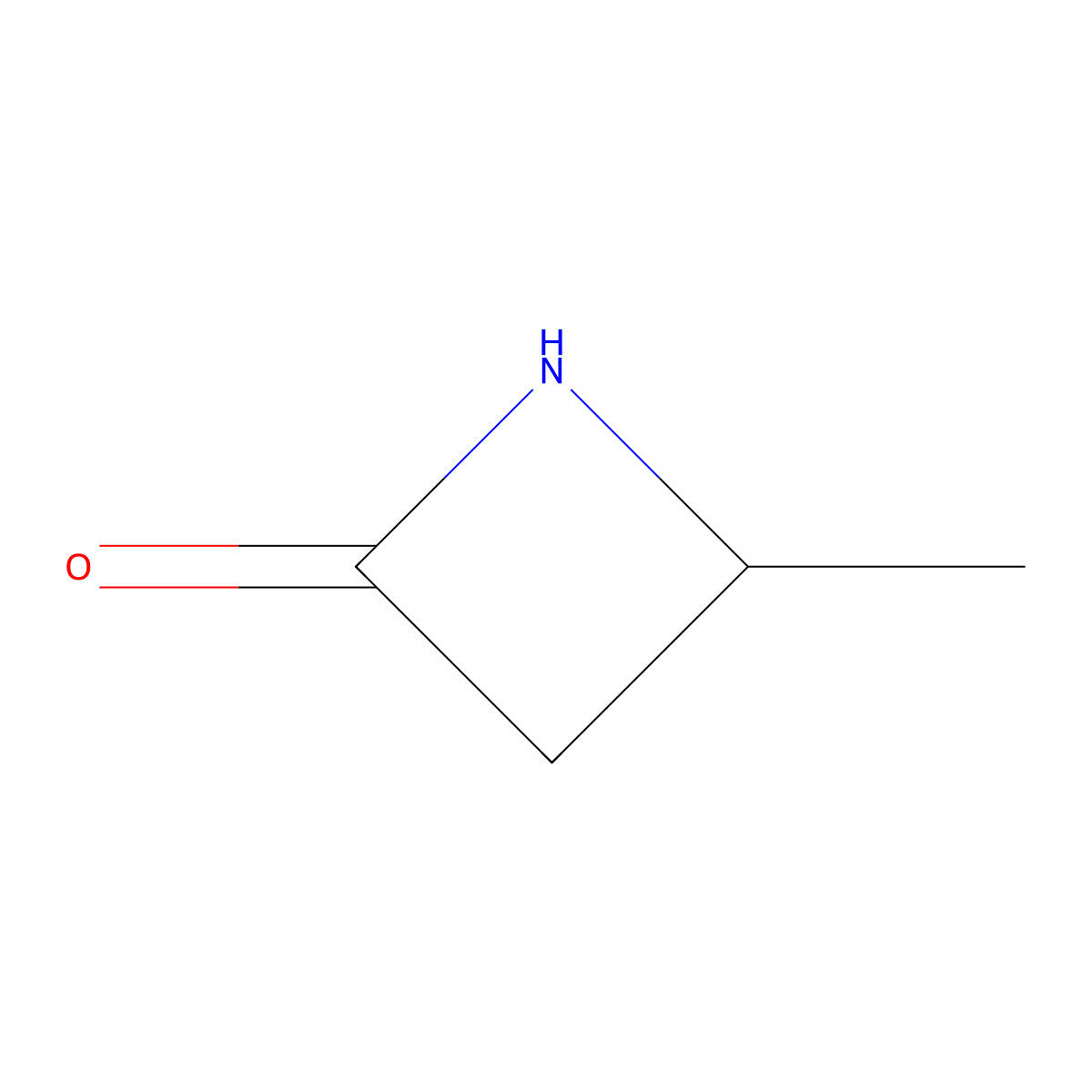 4-Methylazetidin-2-one molecular structure, CAS 5303-64-0