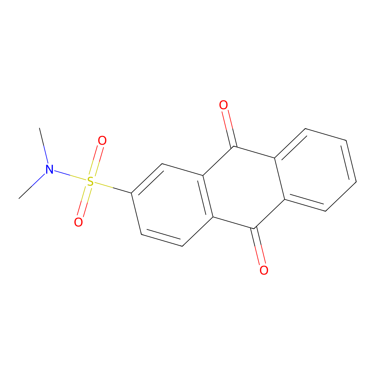 N,N-dimethyl-9,10-dioxoanthracene-2-sulfonamide molecular structure, CAS 53033-62-8