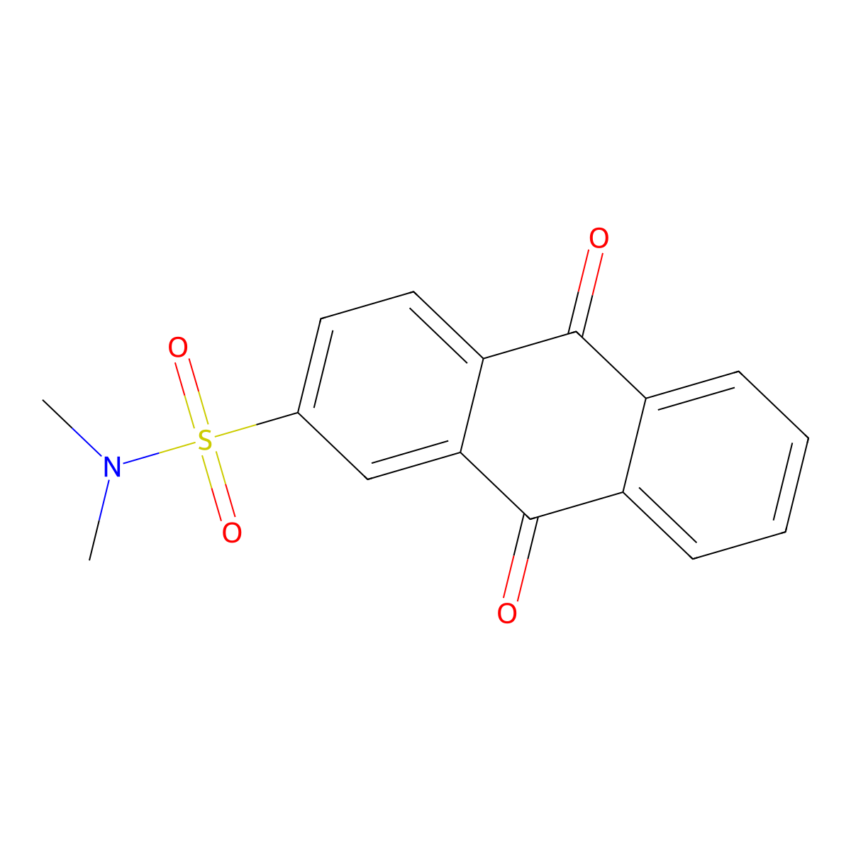 N,N-dimethyl-9,10-dioxoanthracene-2-sulfonamide molecular structure, CAS 53033-62-8