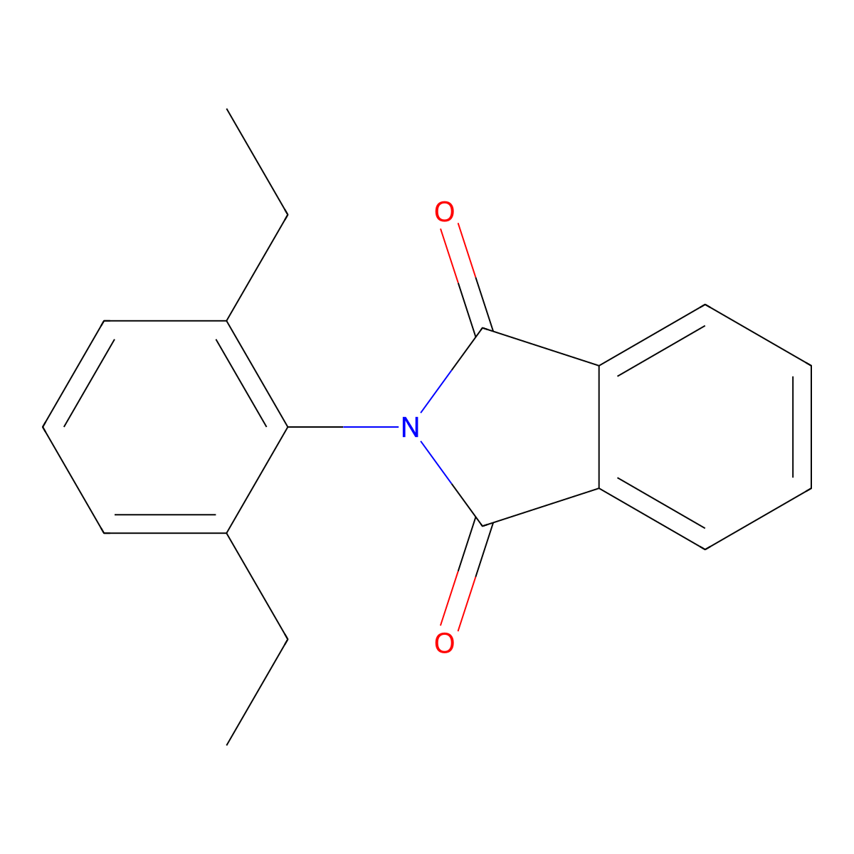 2-(2,6-diethylphenyl)-1H-isoindole-1,3(2H)-dione molecular structure, CAS 53034-44-9