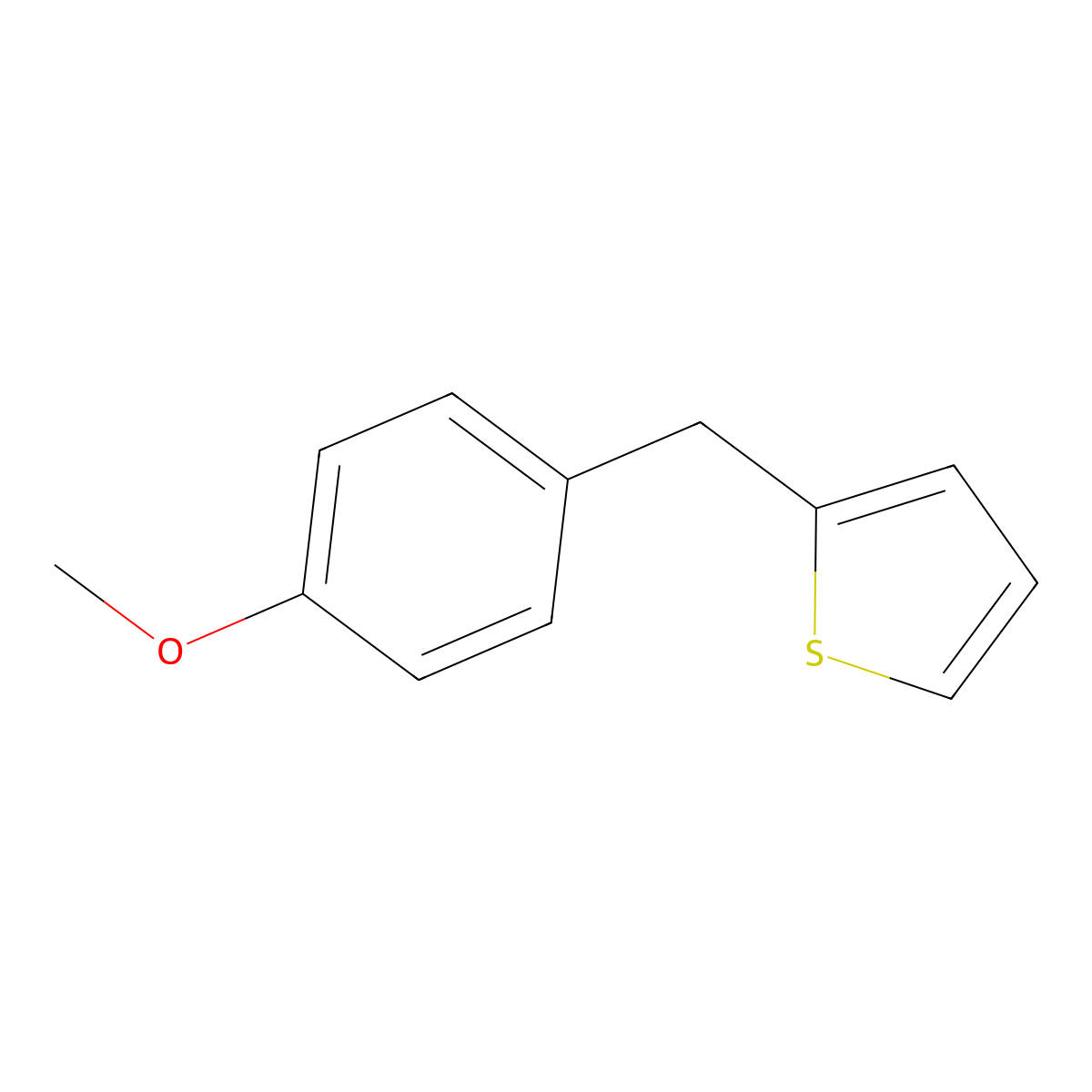 2-(4-Methoxybenzyl)thiophene molecular structure, CAS 53039-61-5