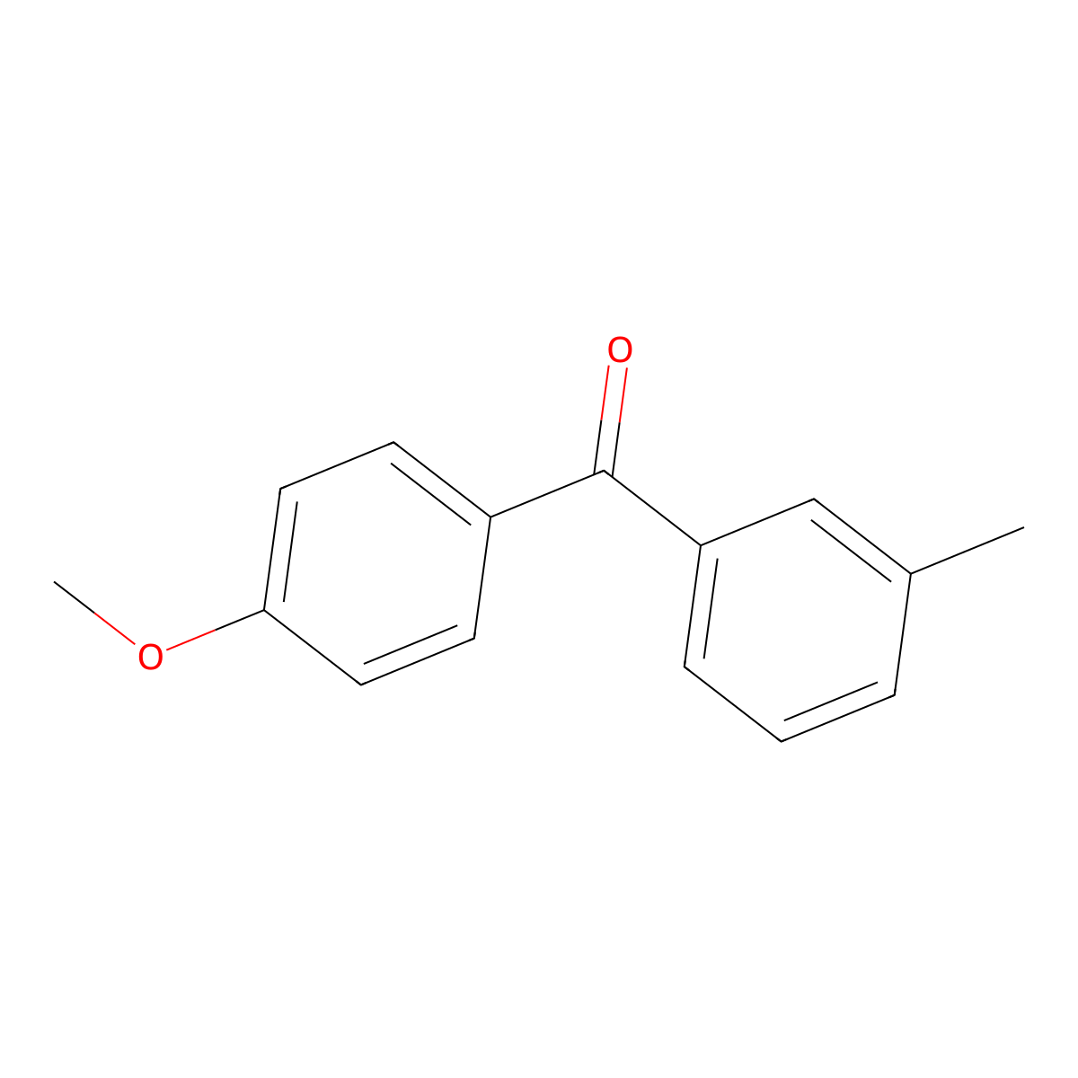 (4-Methoxyphenyl)(3-methylphenyl)methanone molecular structure, CAS 53039-63-7