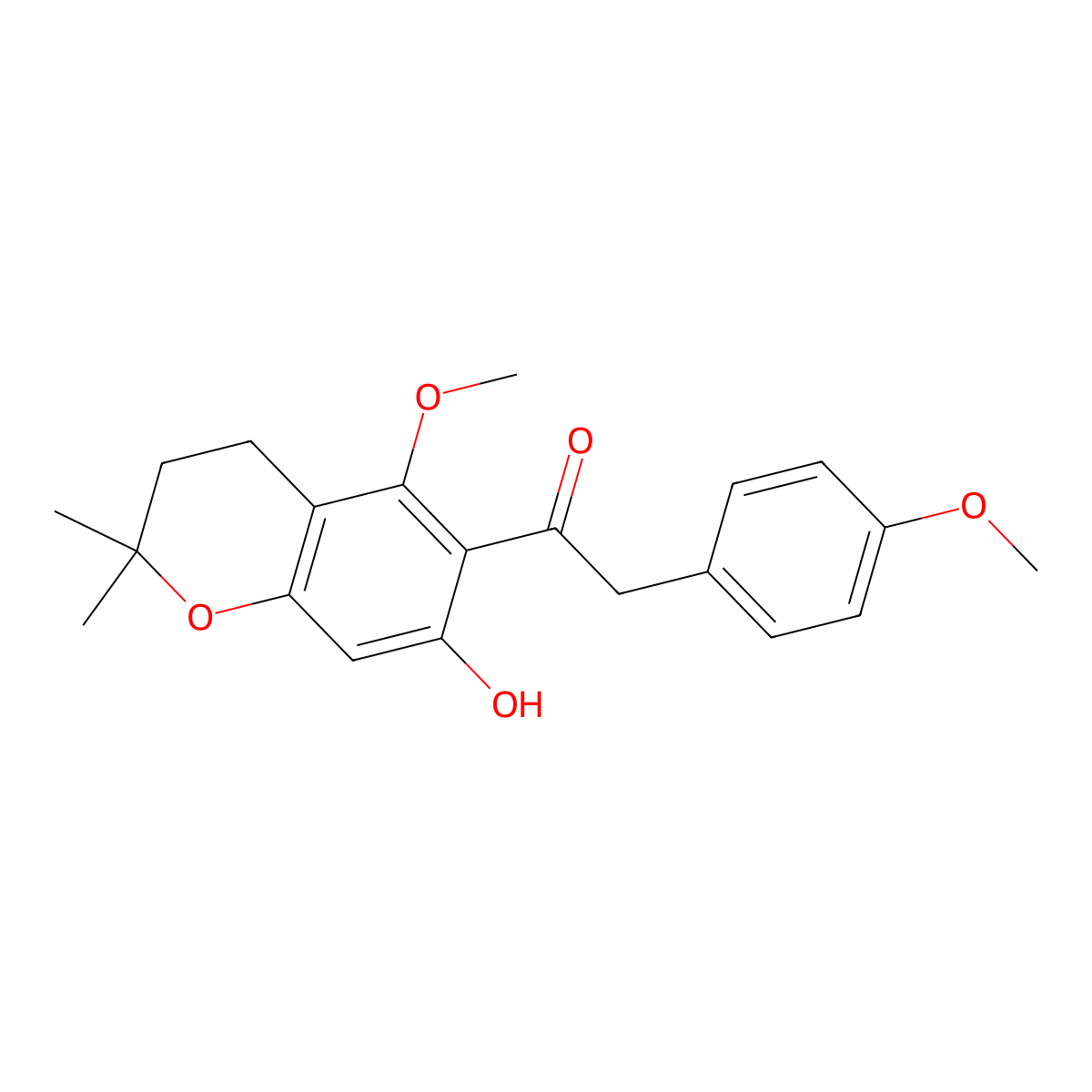 Dihydrorobustic deoxybenzoin molecular structure, CAS 5304-64-3