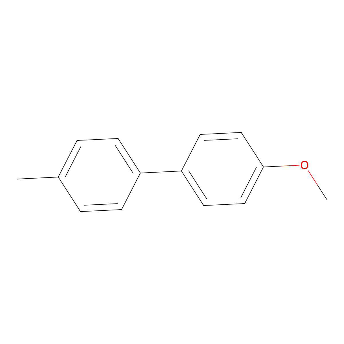 4-Methoxy-4'-methylbiphenyl molecular structure, CAS 53040-92-9