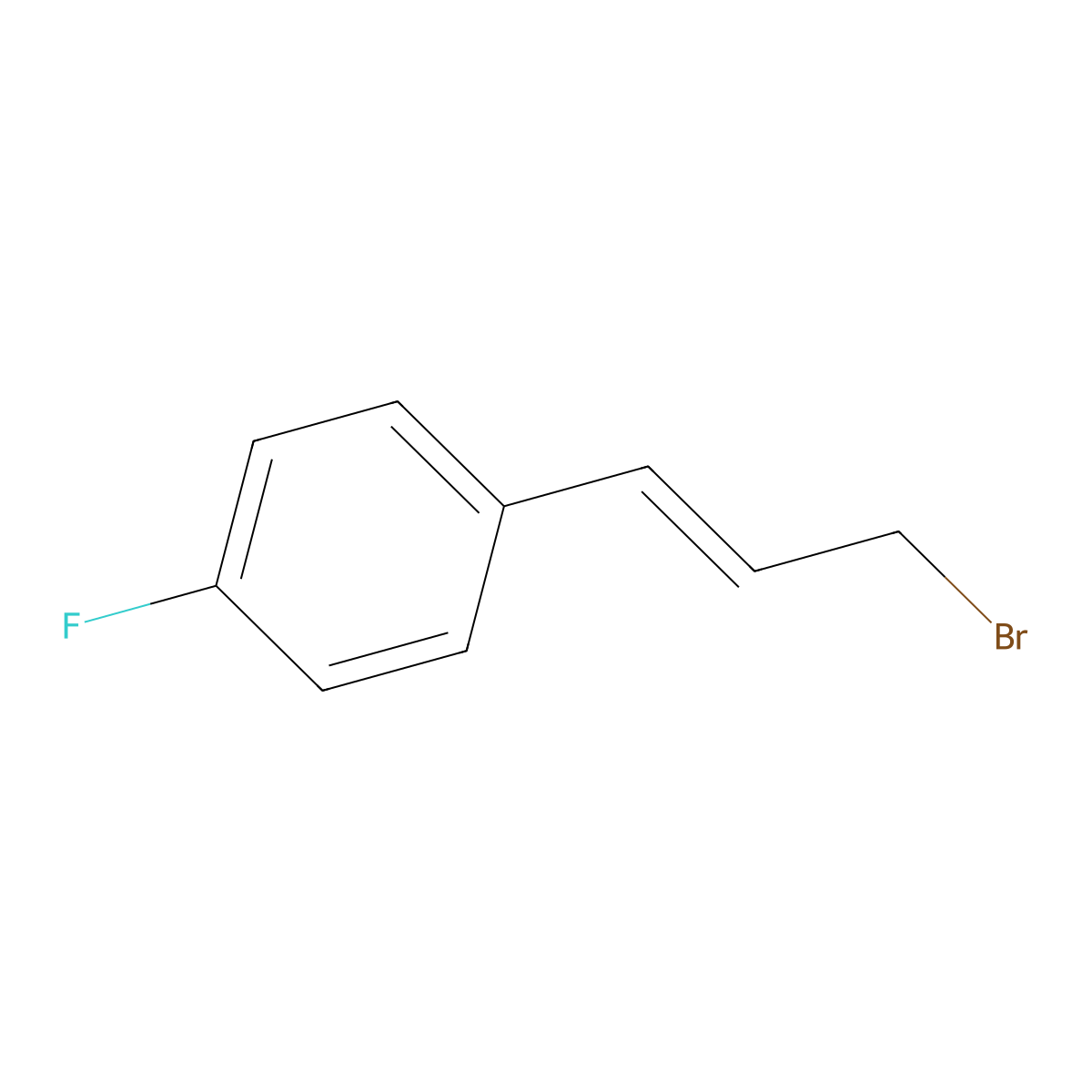 1-[(1E)-3-bromoprop-1-en-1-yl]-4-fluorobenzene molecular structure, CAS 53041-12-6