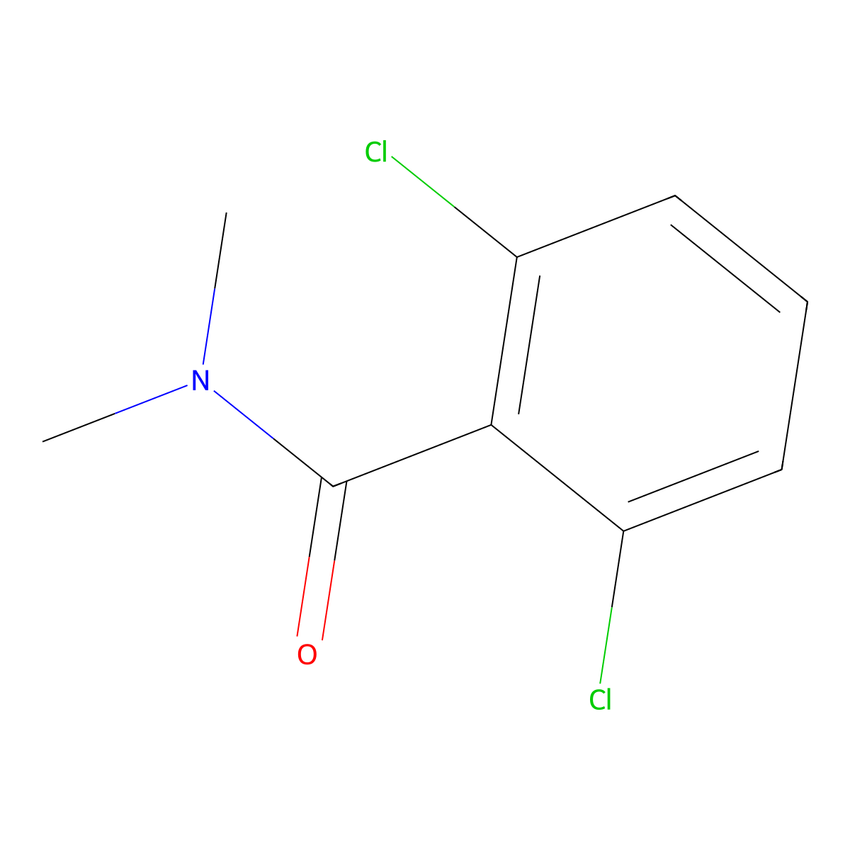 2,6-Dichloro-N,N-dimethylbenzamide molecular structure, CAS 53044-18-1
