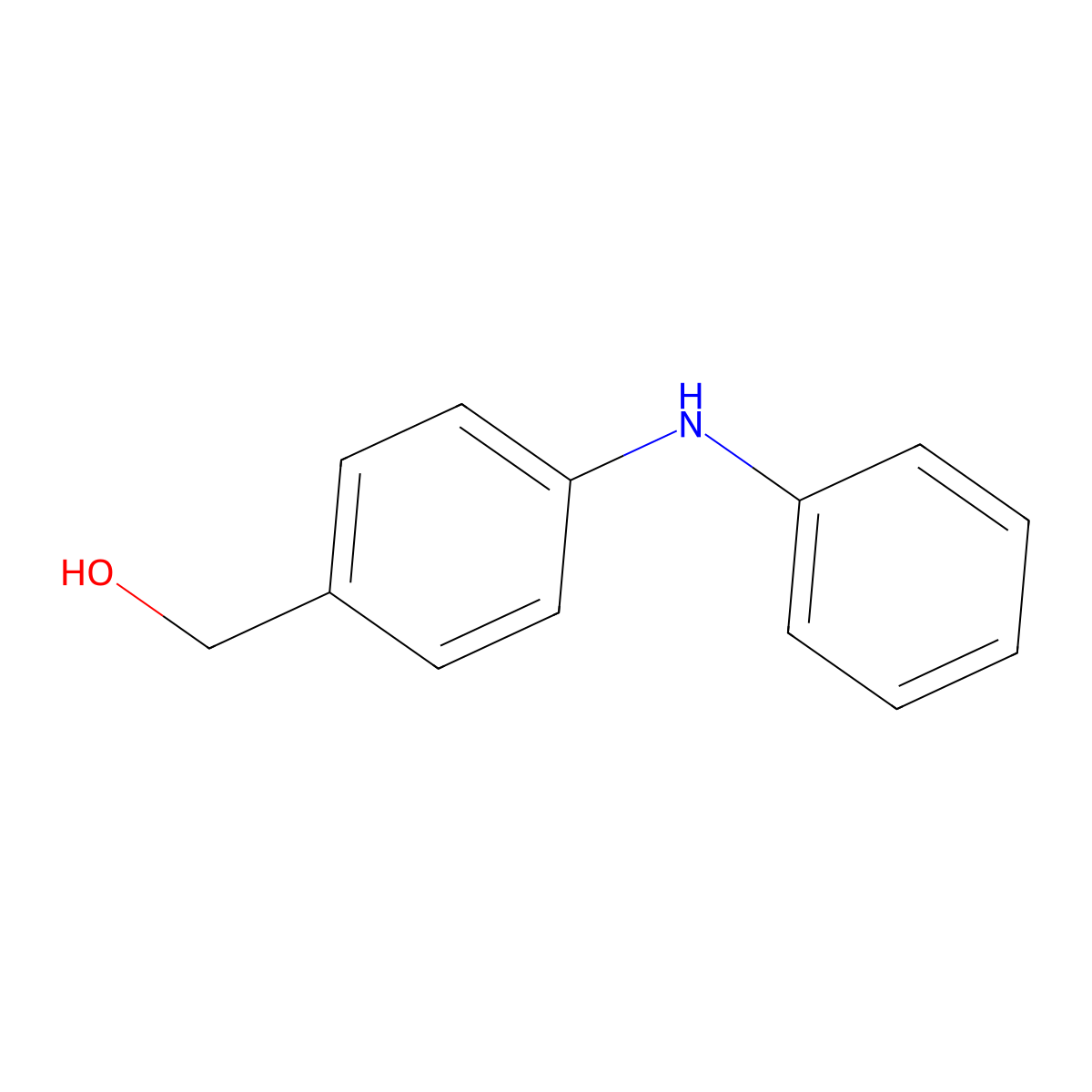 (4-Anilinophenyl)methanol molecular structure, CAS 53044-23-8