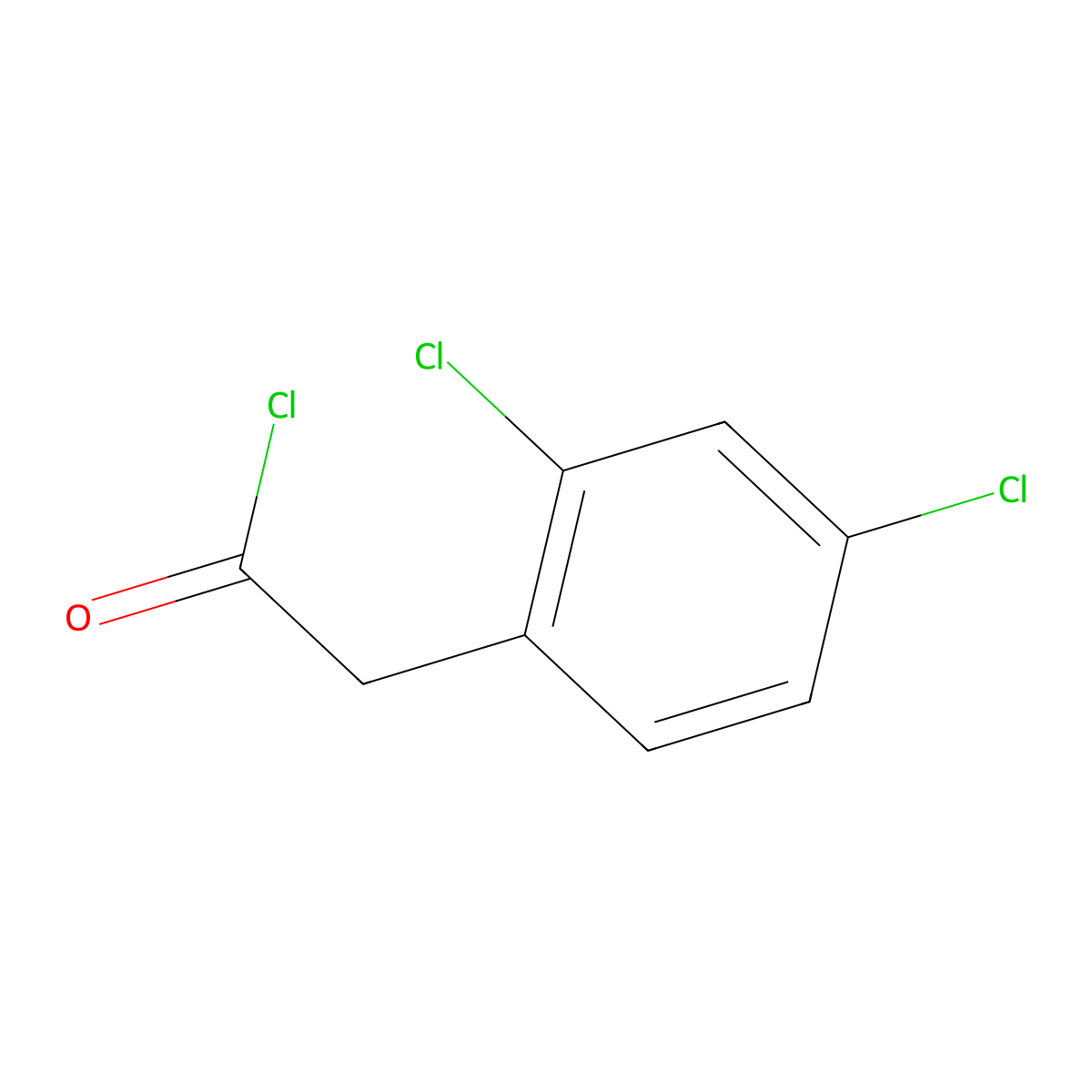(2,4-Dichlorophenyl)acetyl chloride molecular structure, CAS 53056-20-5