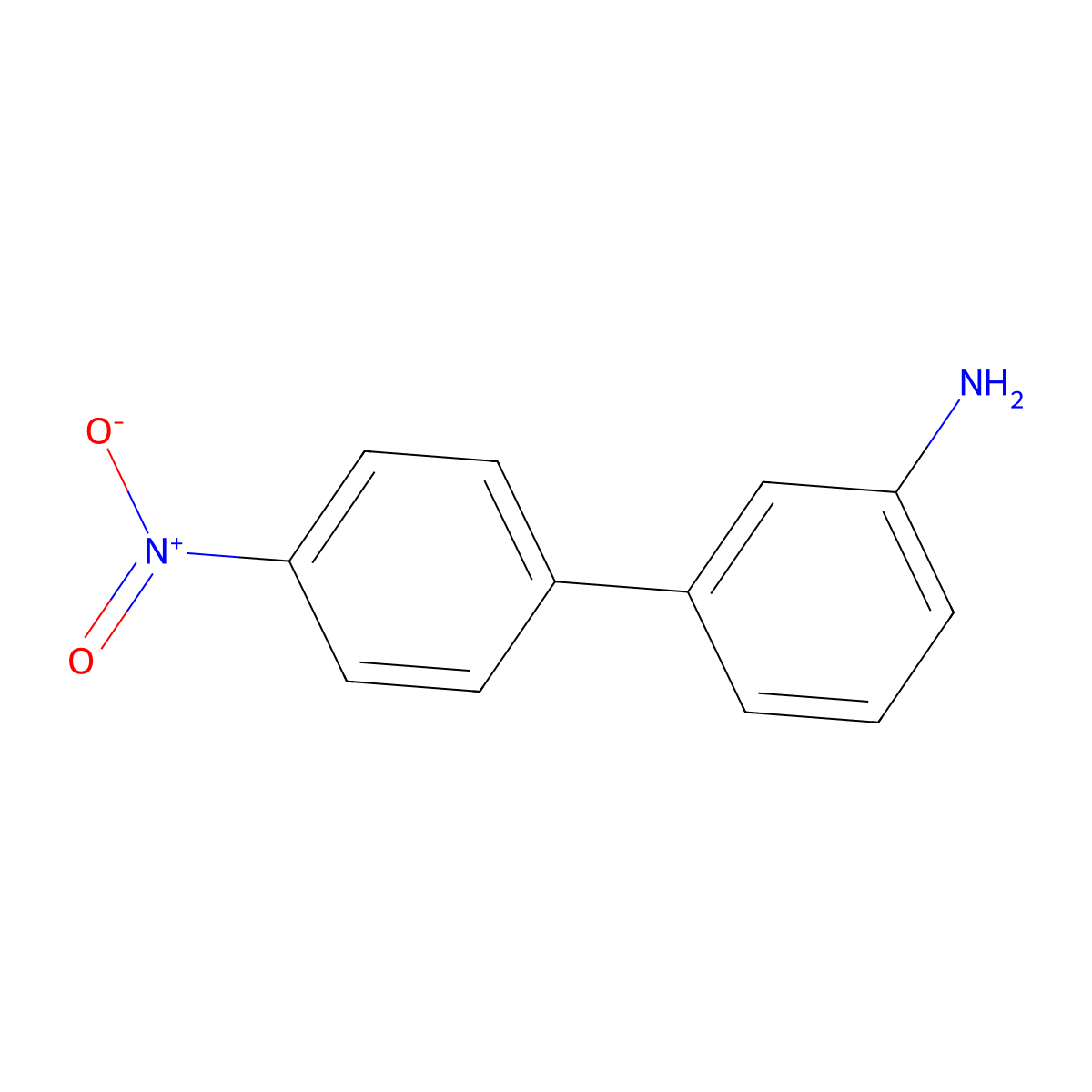3-Biphenylamine, 4'-nitro- molecular structure, CAS 53059-29-3