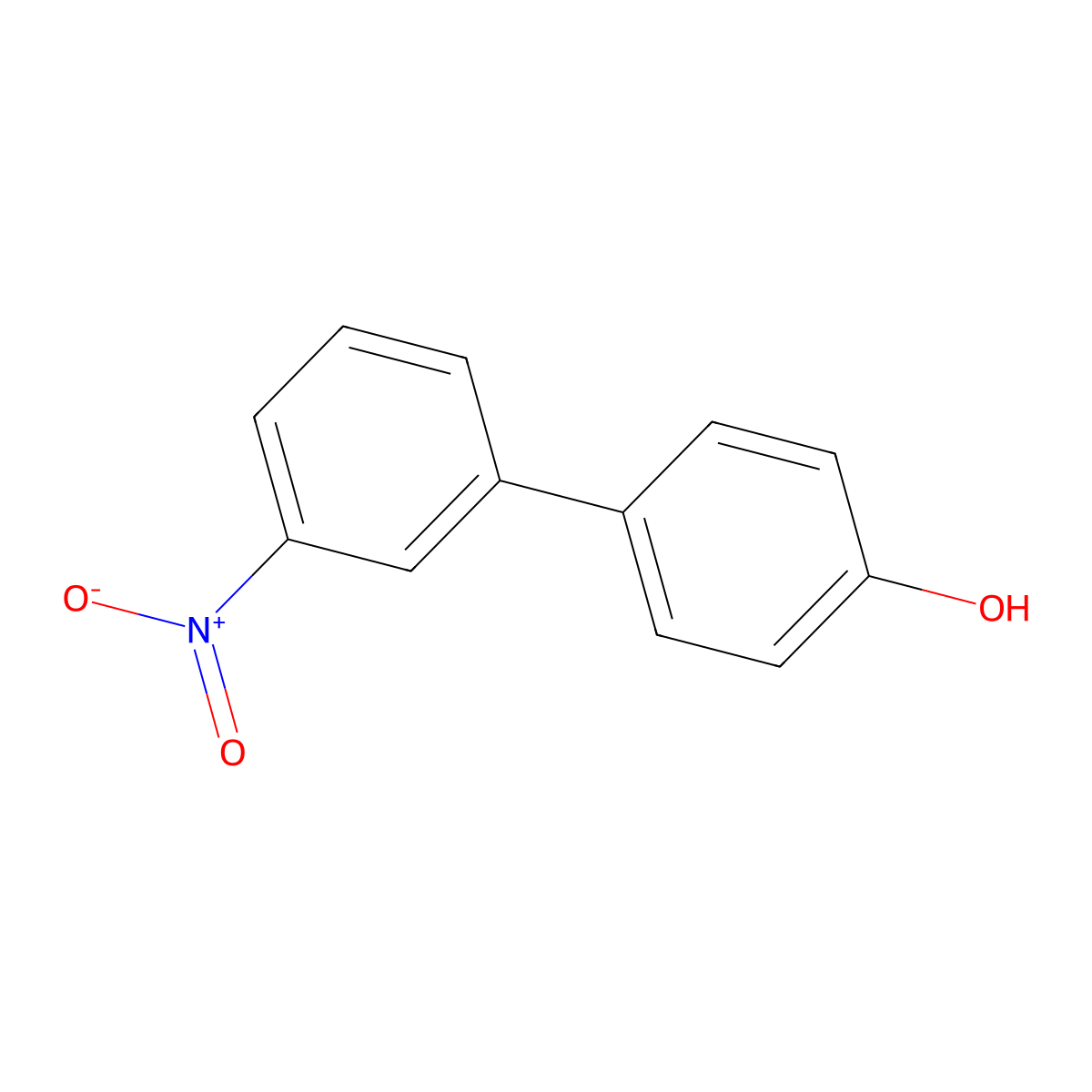 3'-Nitro-[1,1'-biphenyl]-4-ol molecular structure, CAS 53059-30-6