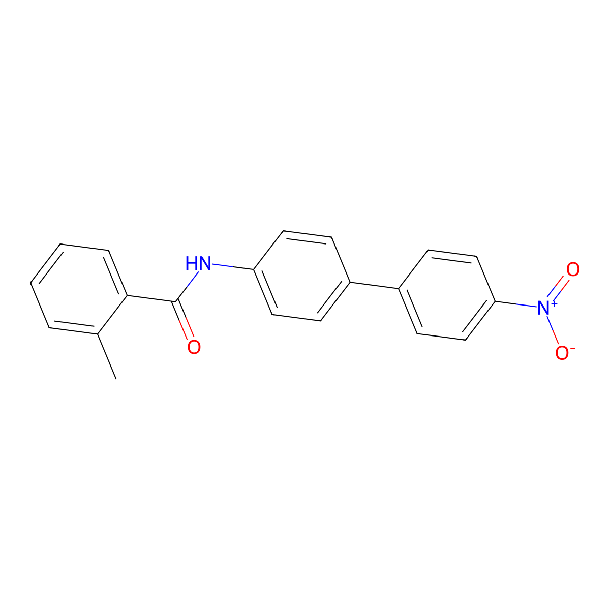 2-methyl-N-(4'-nitrobiphenyl-4-yl)benzamide molecular structure, CAS 5306-07-0