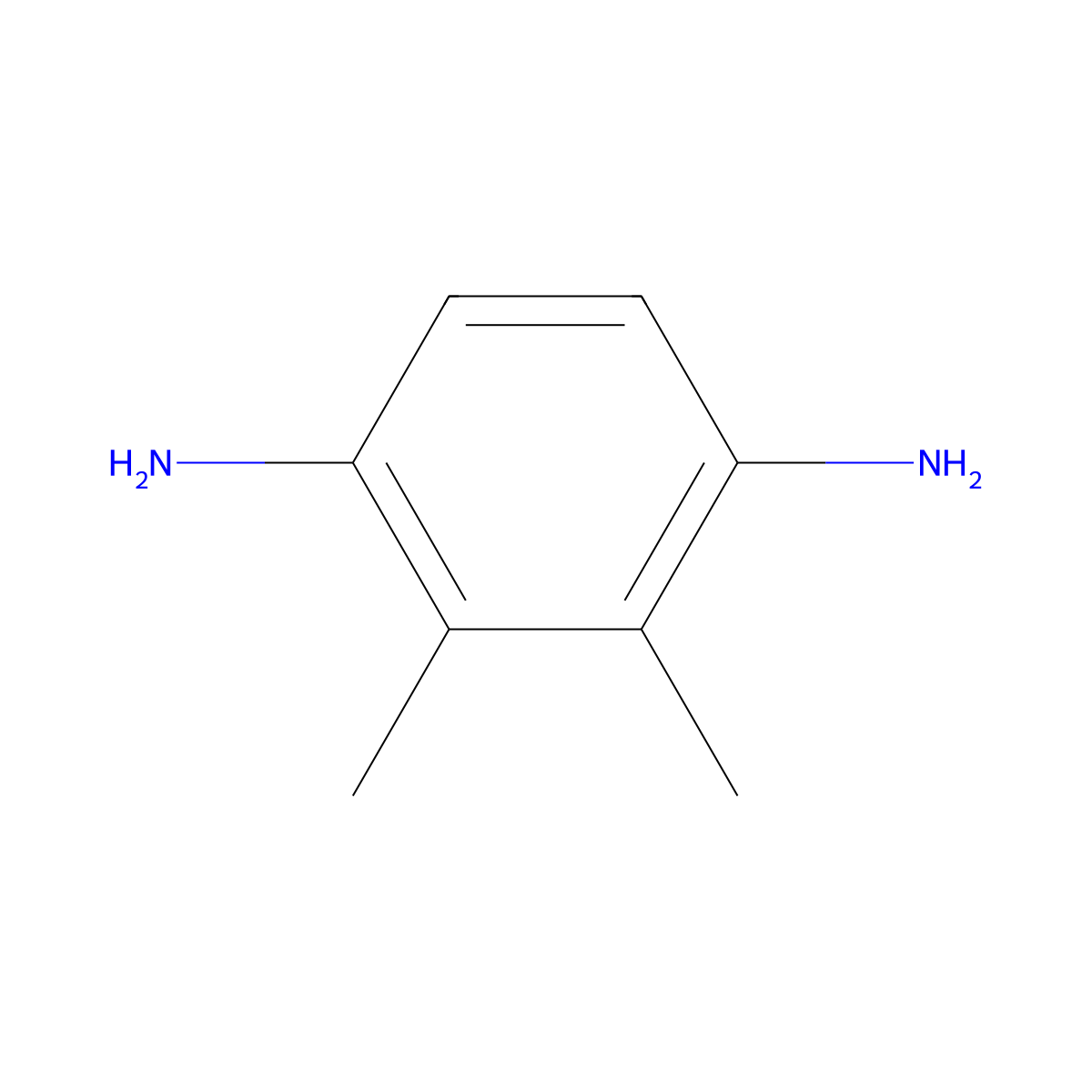 1,4-Diamino-2,3-dimethylbenzene molecular structure, CAS 5306-96-7