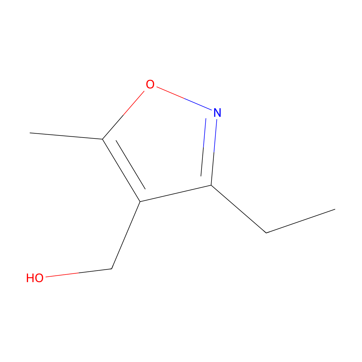 (3-Ethyl-5-methylisoxazol-4-yl)methanol molecular structure, CAS 53064-42-9