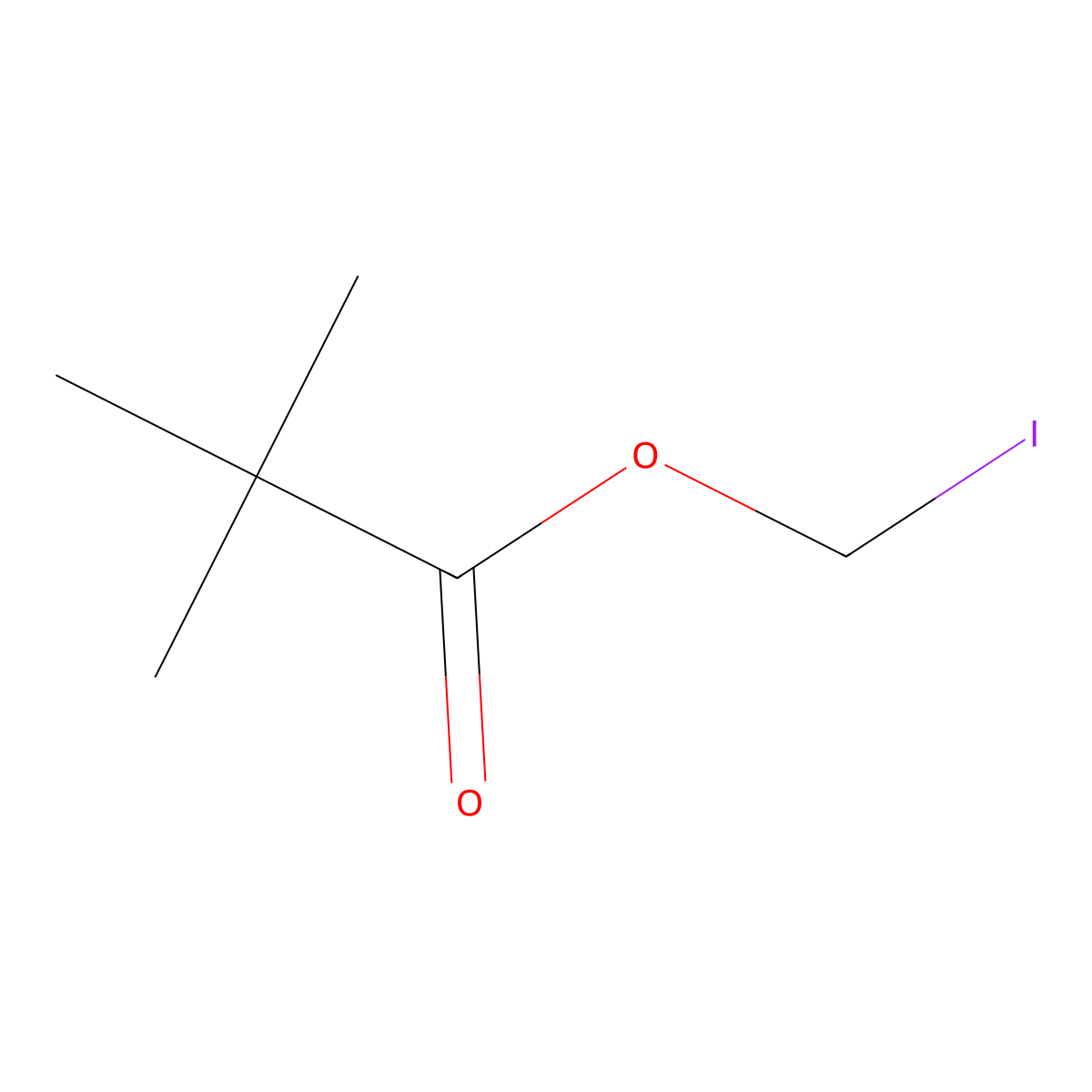 Iodomethyl pivalate molecular structure, CAS 53064-79-2