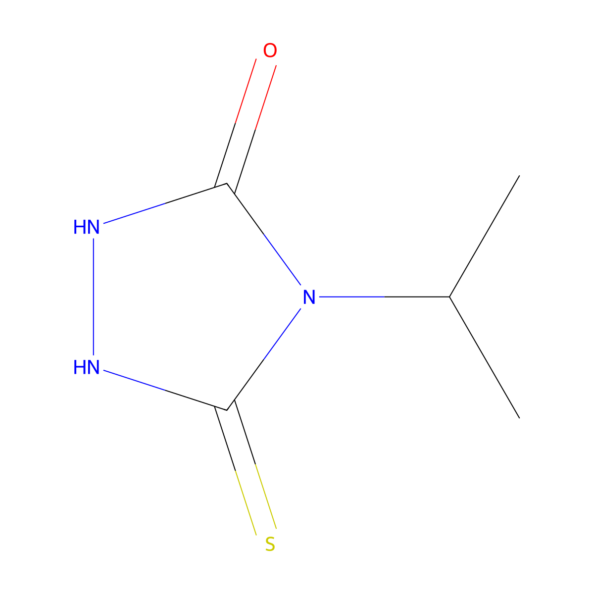 4-isopropyl-5-mercapto-4H-1,2,4-triazol-3-ol molecular structure, CAS 53065-47-7