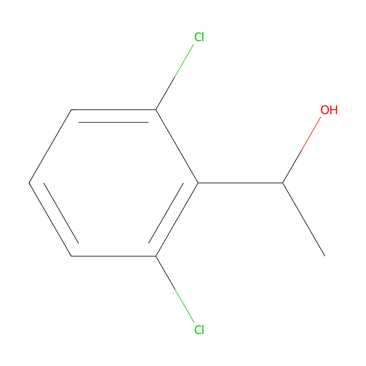1-(2,6-Dichlorophenyl)ethanol molecular structure, CAS 53066-19-6