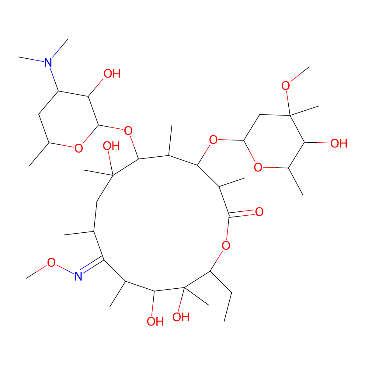 Lexithromycin molecular structure, CAS 53066-26-5