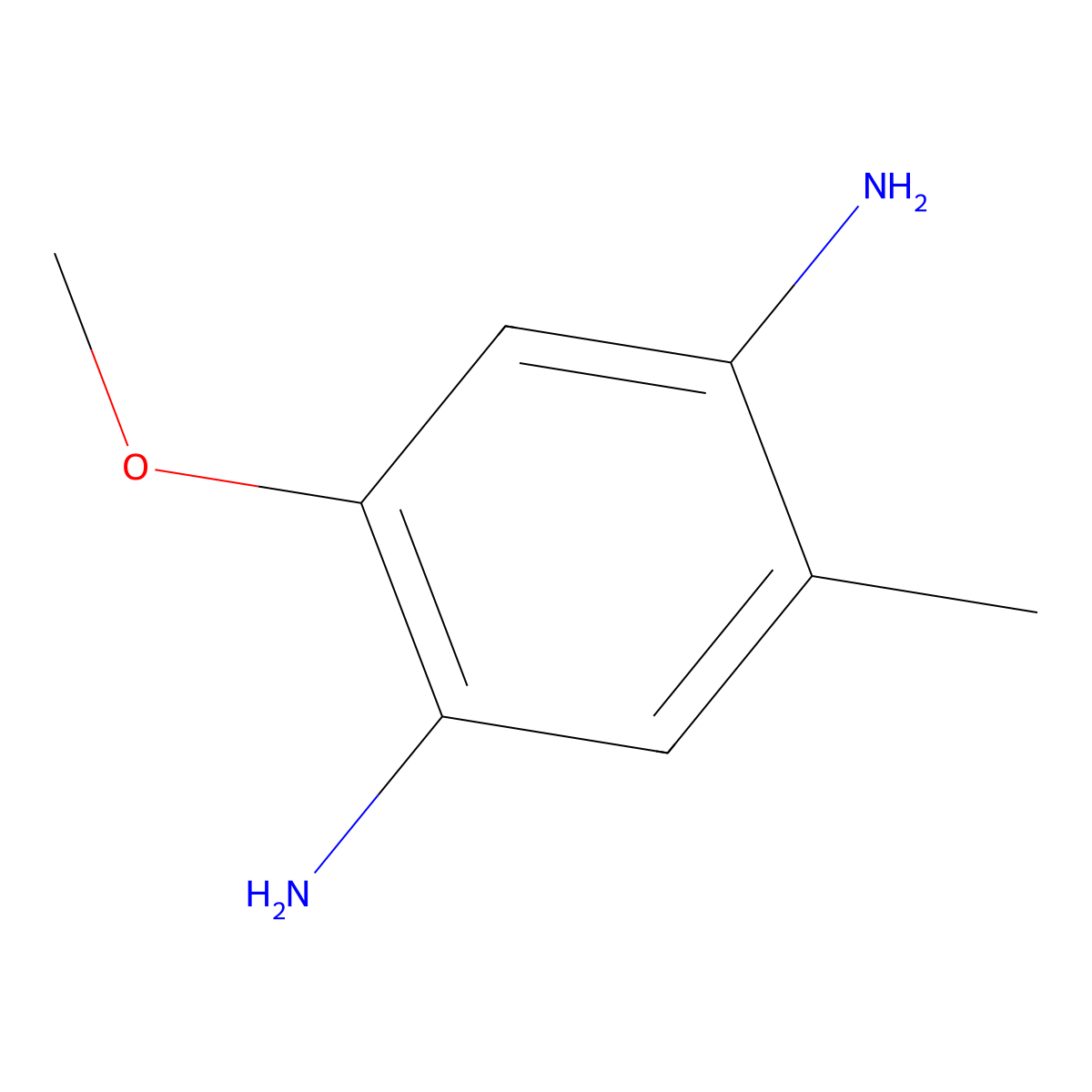 4-Amino-2-methoxy-5-methylaniline molecular structure, CAS 5307-00-6