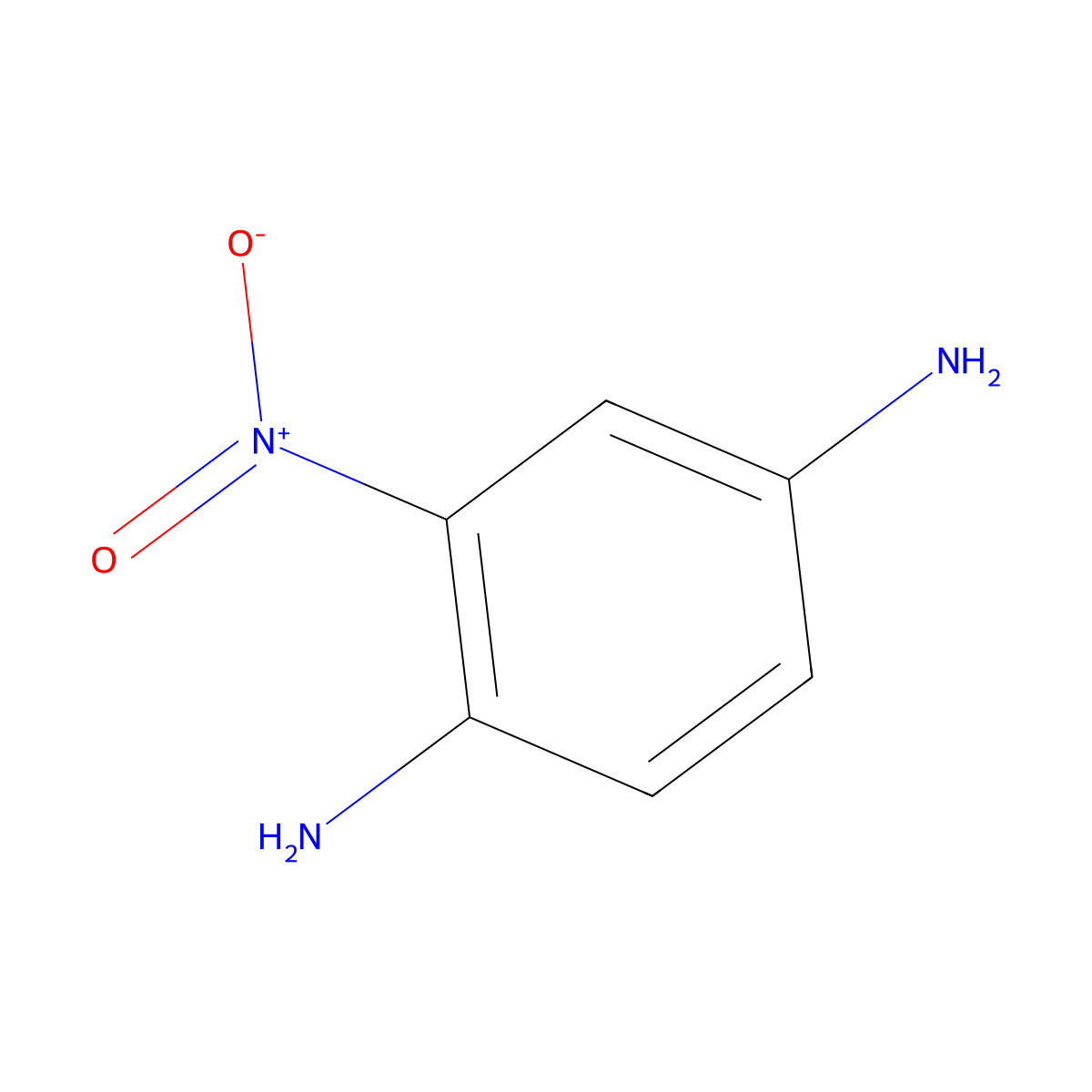 2-Nitro-4-phenylenediamine molecular structure, CAS 5307-14-2