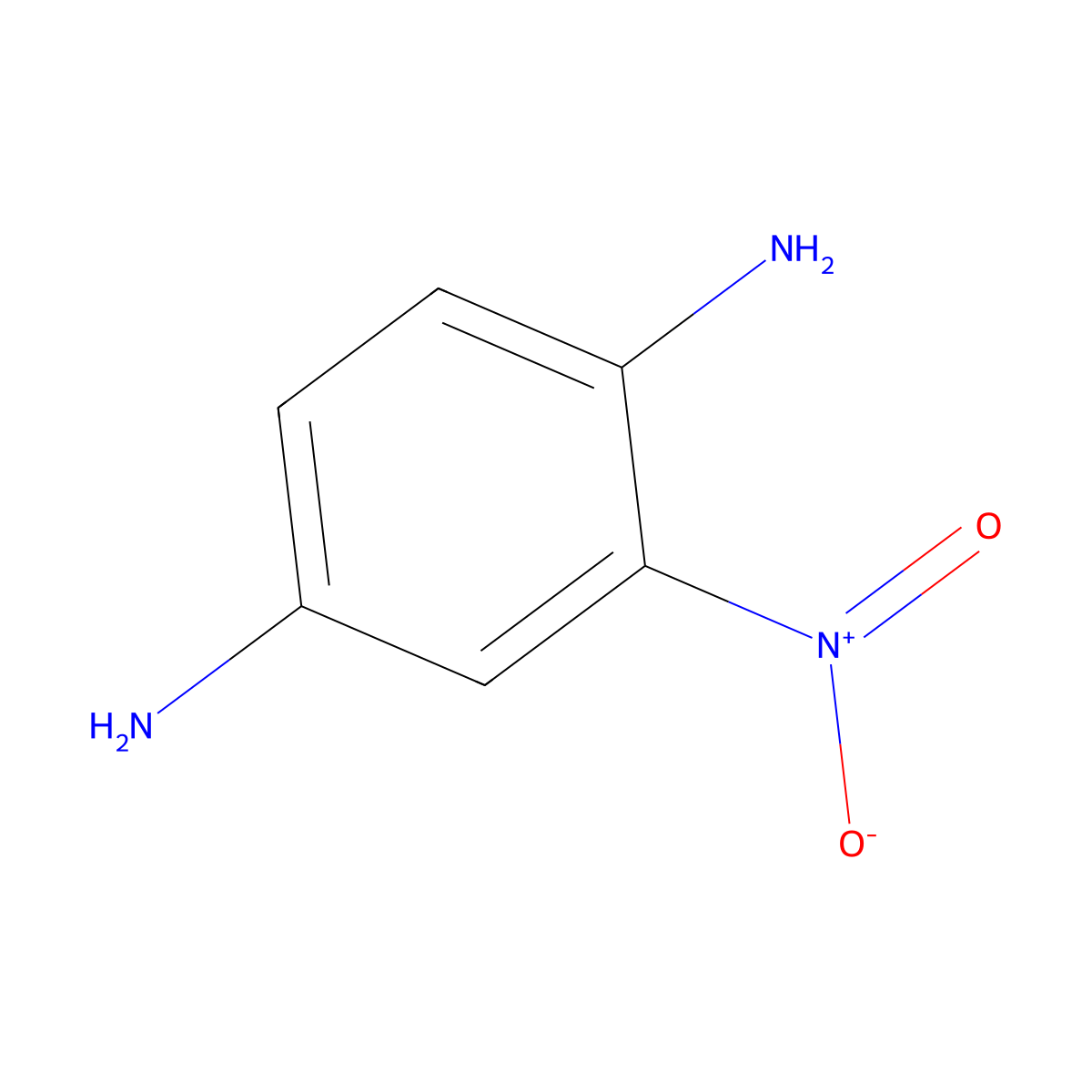 2-Nitro-4-phenylenediamine molecular structure, CAS 5307-14-2